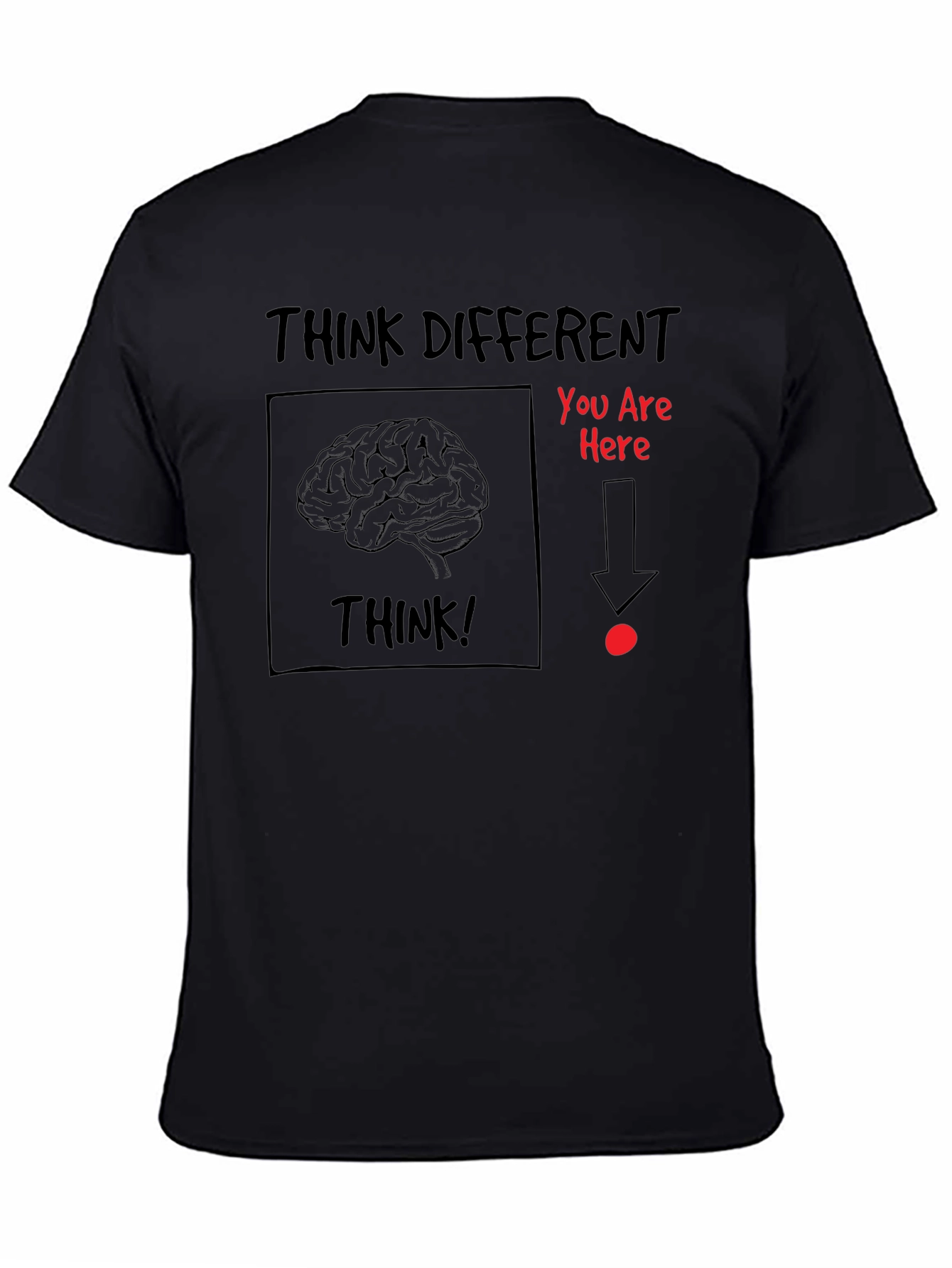 Think Different T-Shirt: Brain & Humor