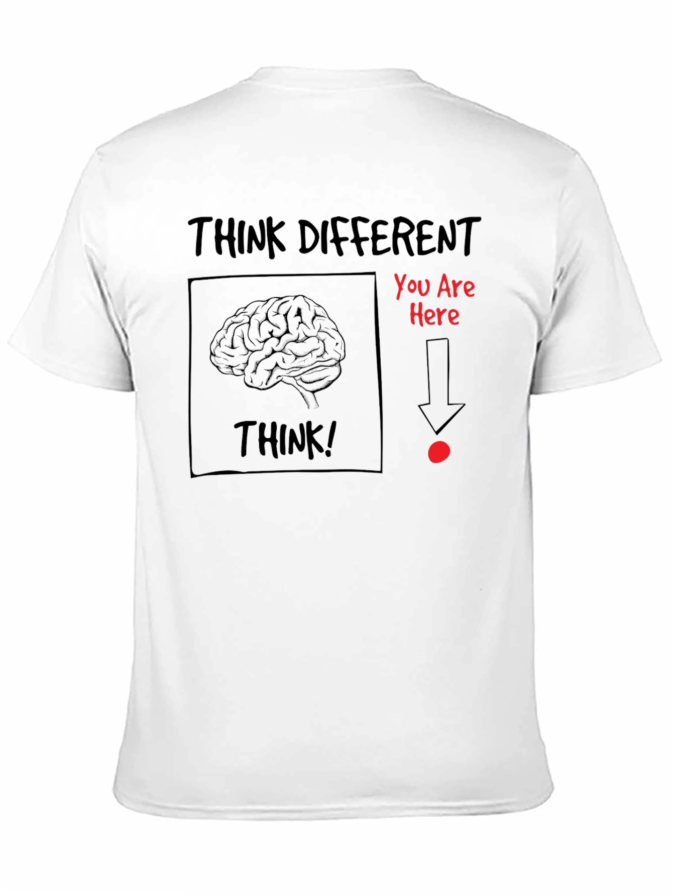 Think Different T-Shirt: Brain & Humor