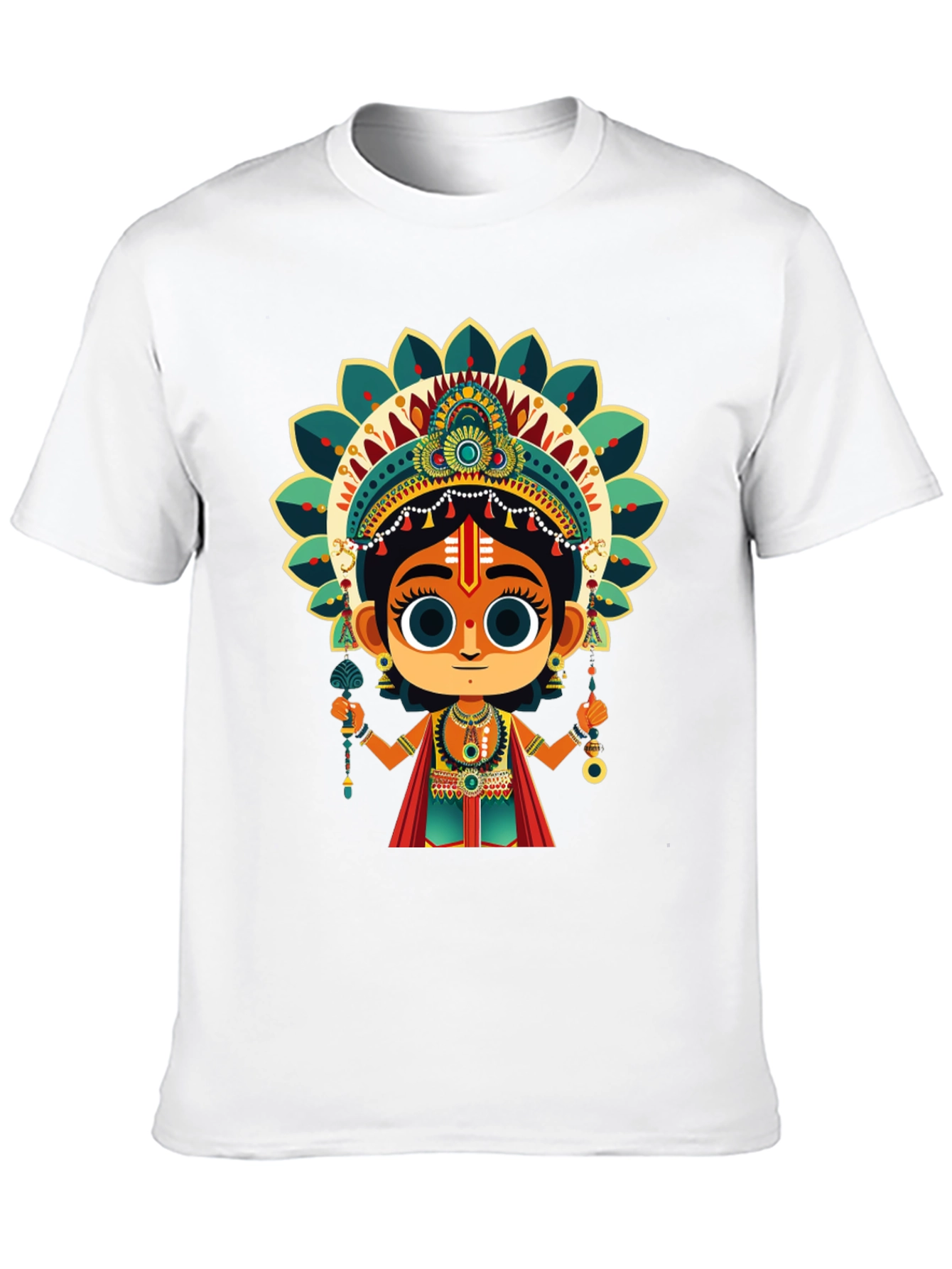 Krishna Graphic Tee - Spiritual Design