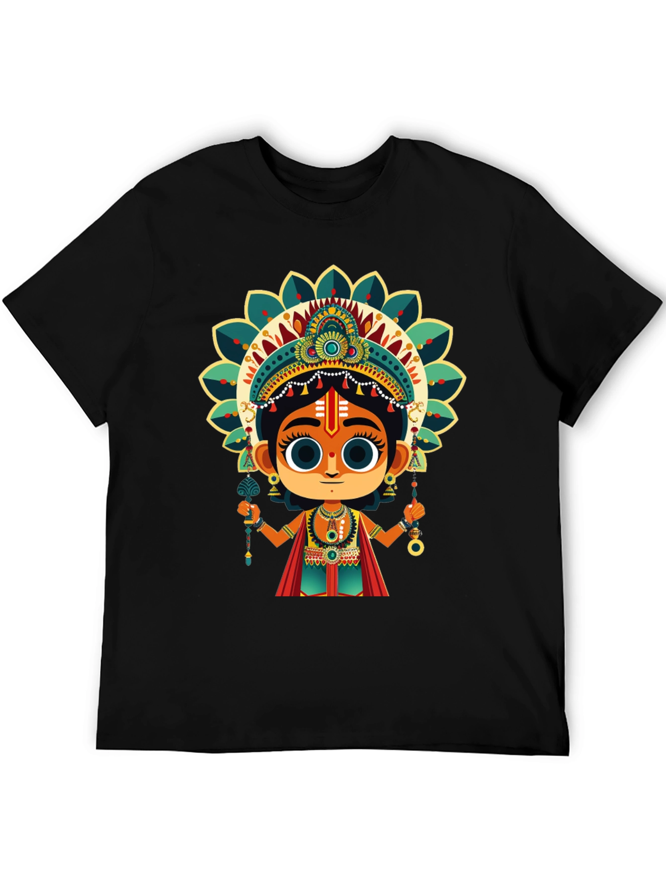 Krishna Graphic Tee - Spiritual Design