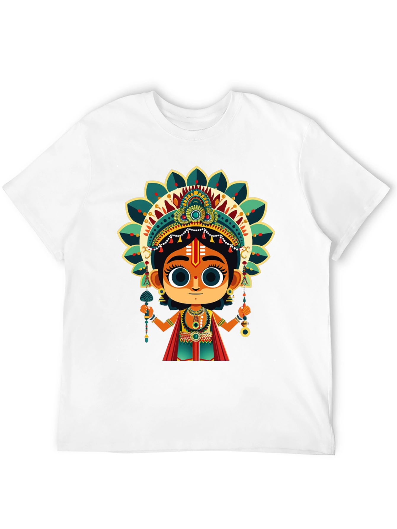 Krishna Graphic Tee - Spiritual Design