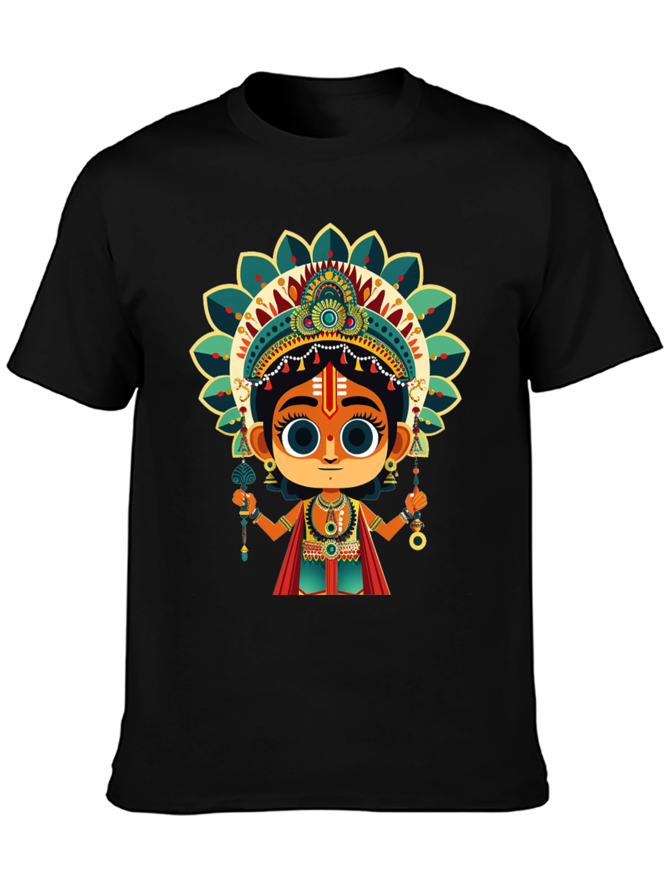 Krishna Graphic Tee - Spiritual Design