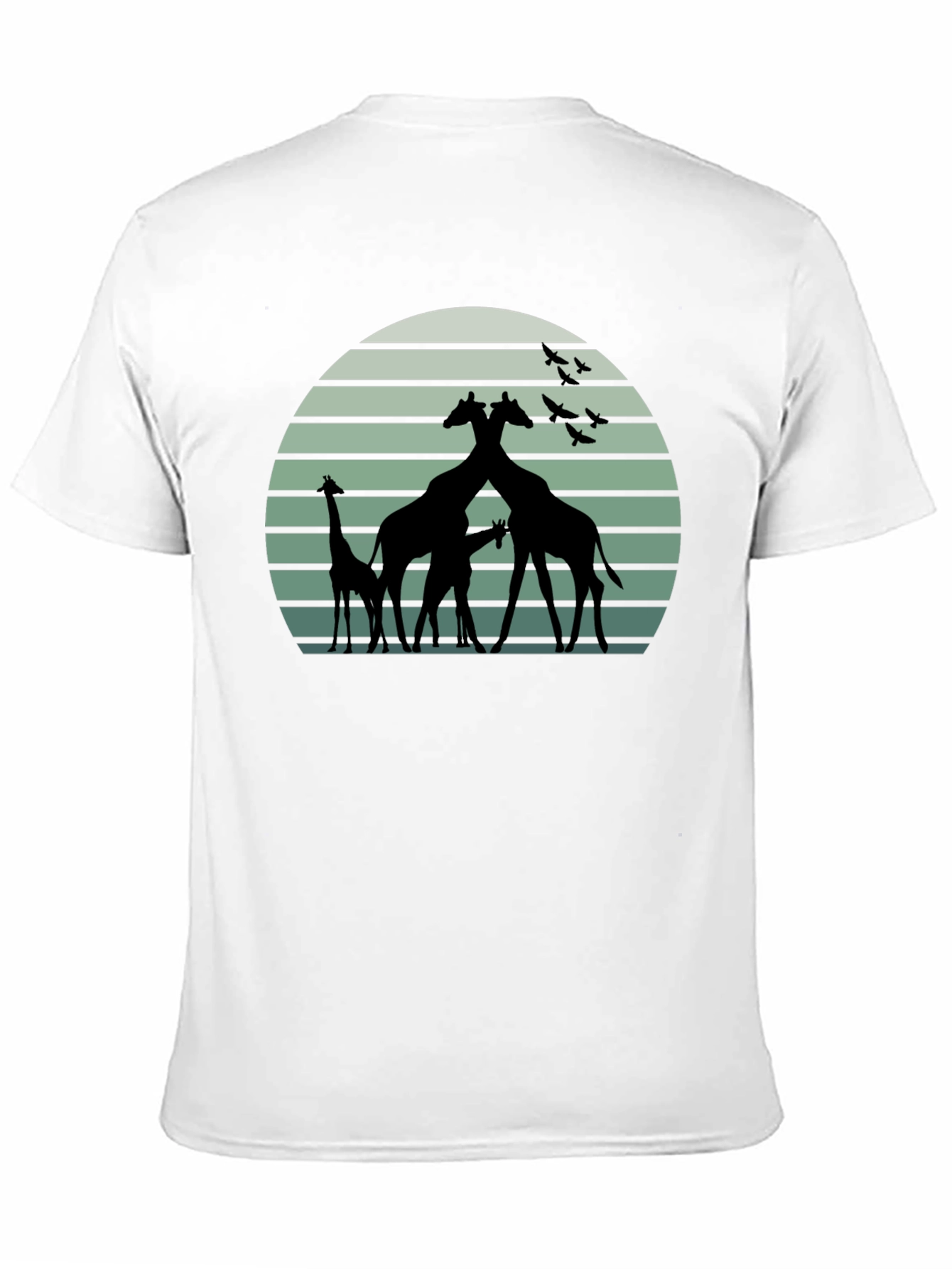 Giraffe Sunset Graphic T-Shirt - Unique Design