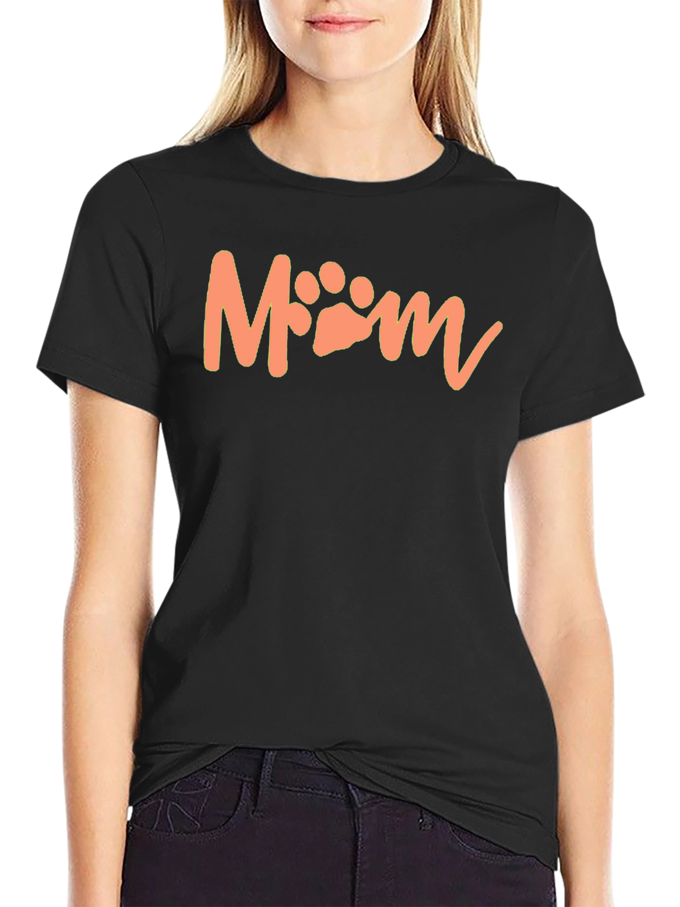 Pet Mom T-Shirt - Cute Paw Print Design