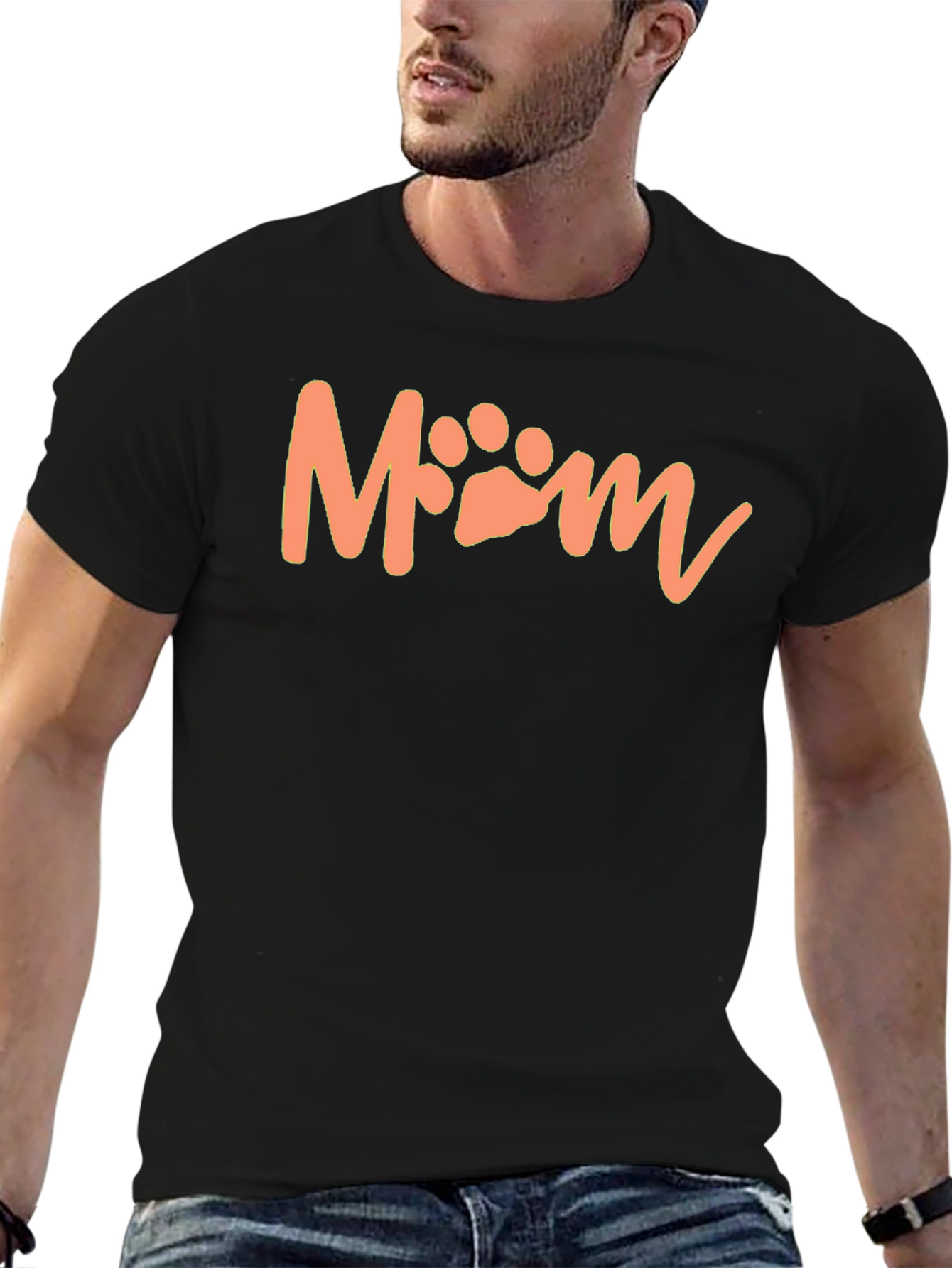 Pet Mom T-Shirt - Cute Paw Print Design
