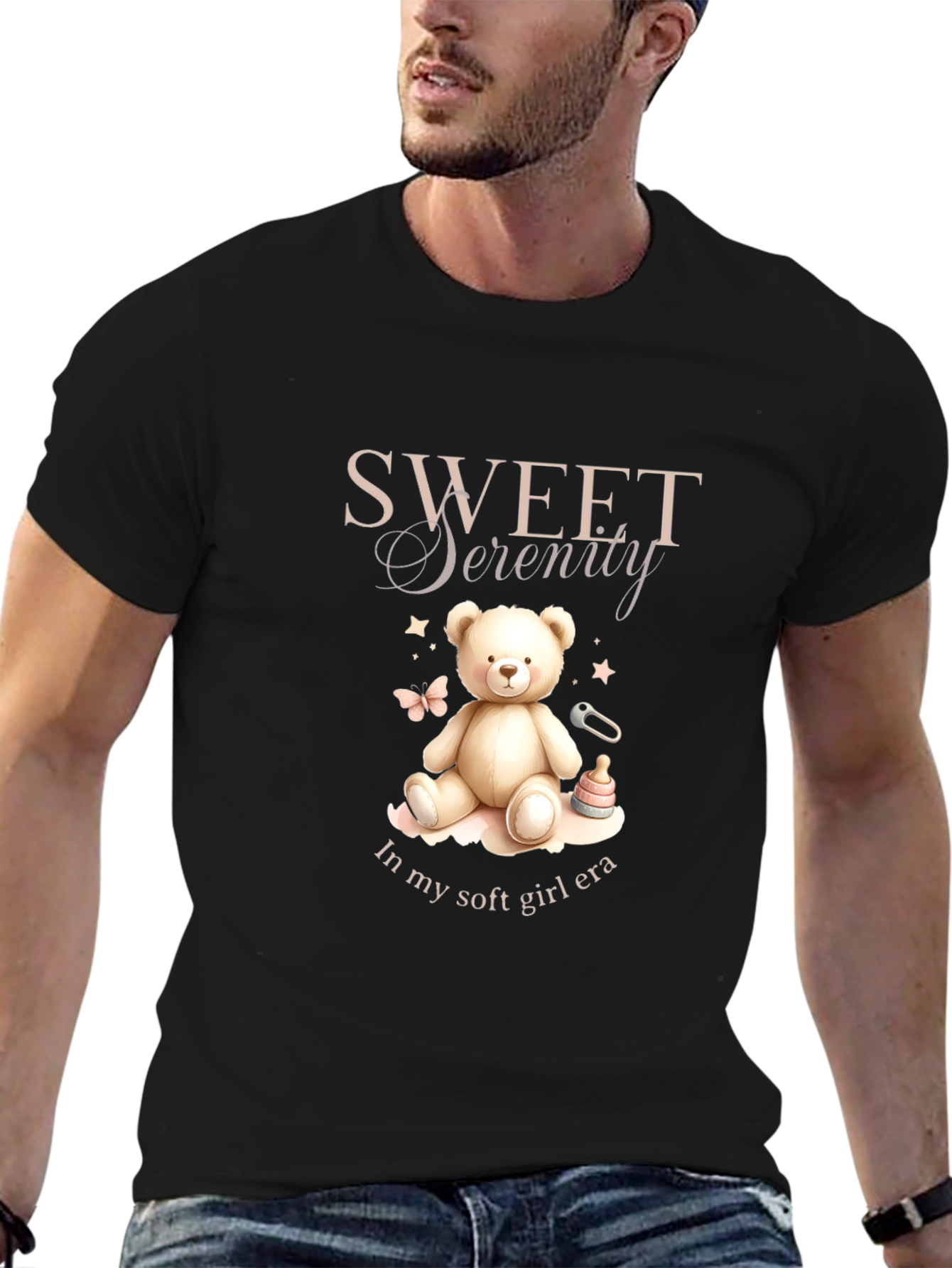 Sweet Serenity Bear T-Shirt - Soft Girl Era