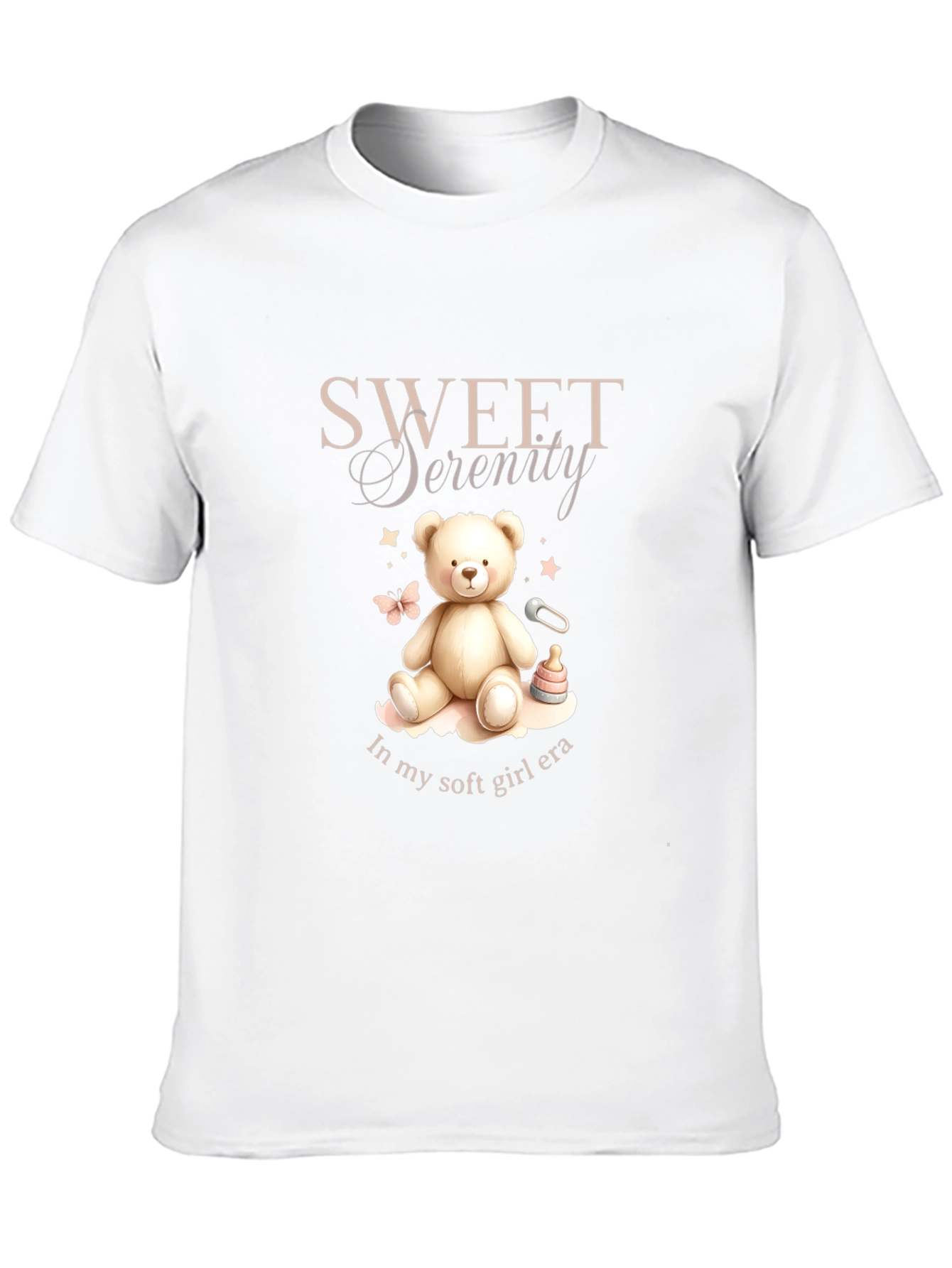 Sweet Serenity Bear T-Shirt - Soft Girl Era