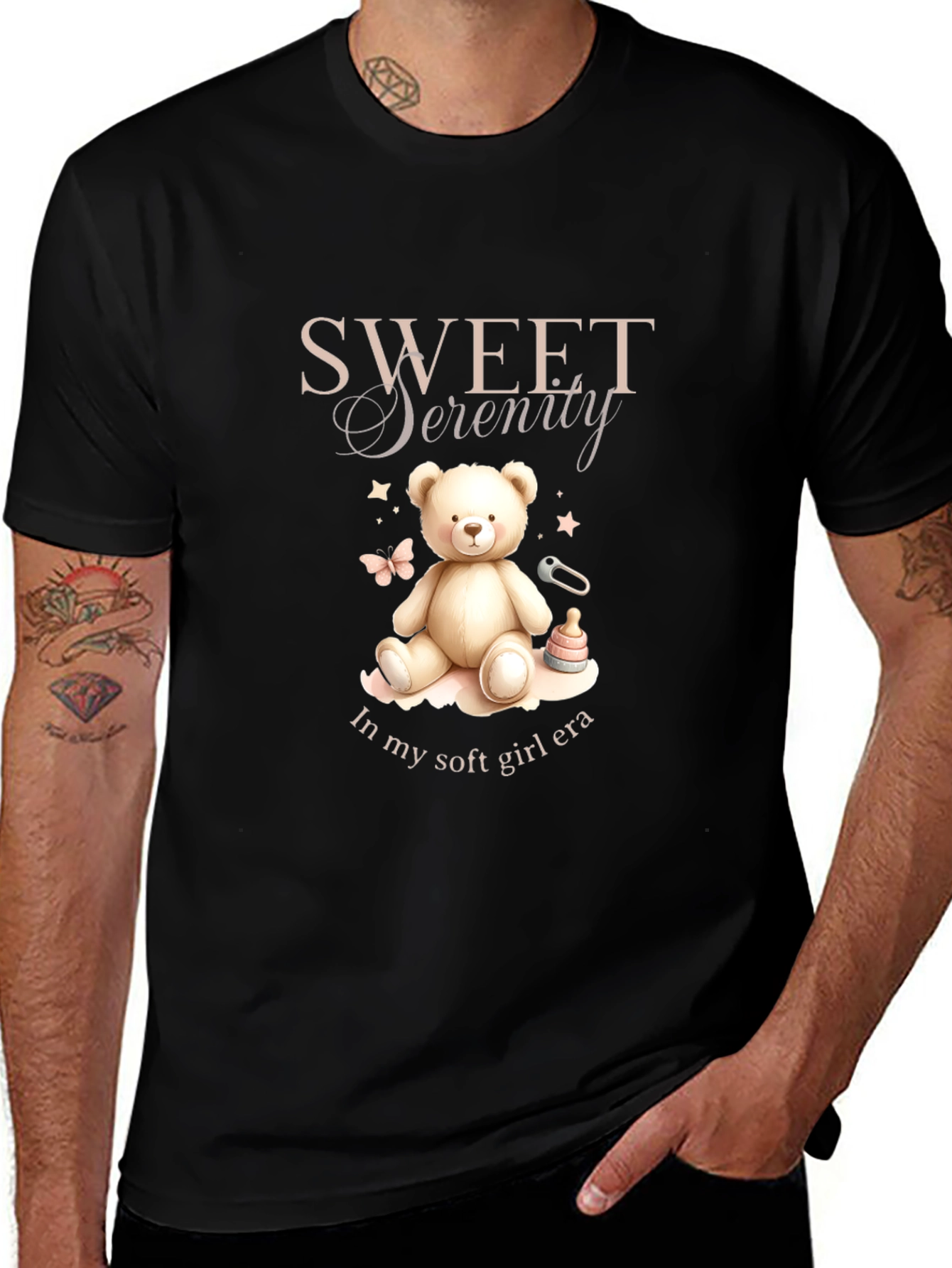 Sweet Serenity Bear T-Shirt - Soft Girl Era