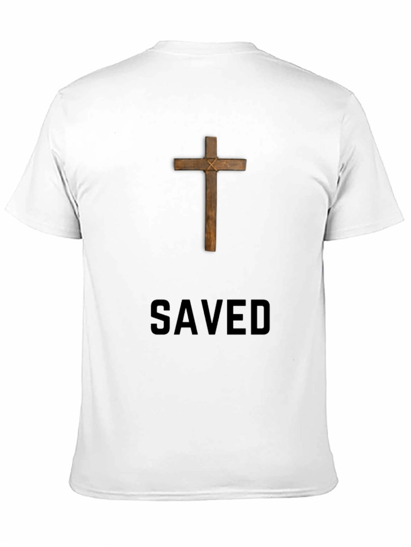 Saved Cross Graphic Tee - Religious T-Shirt