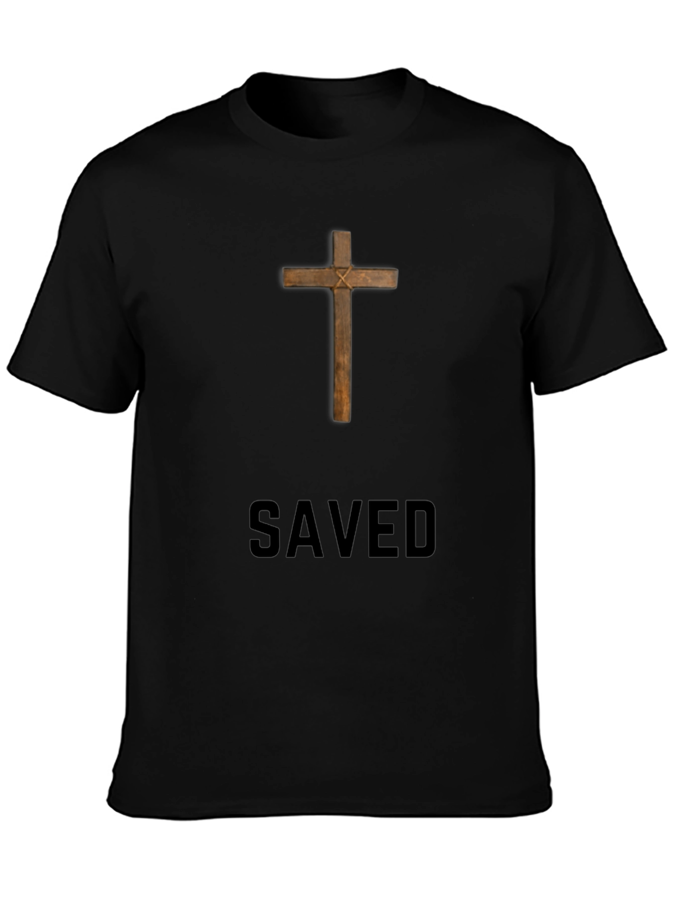 Saved Cross Graphic Tee - Religious T-Shirt