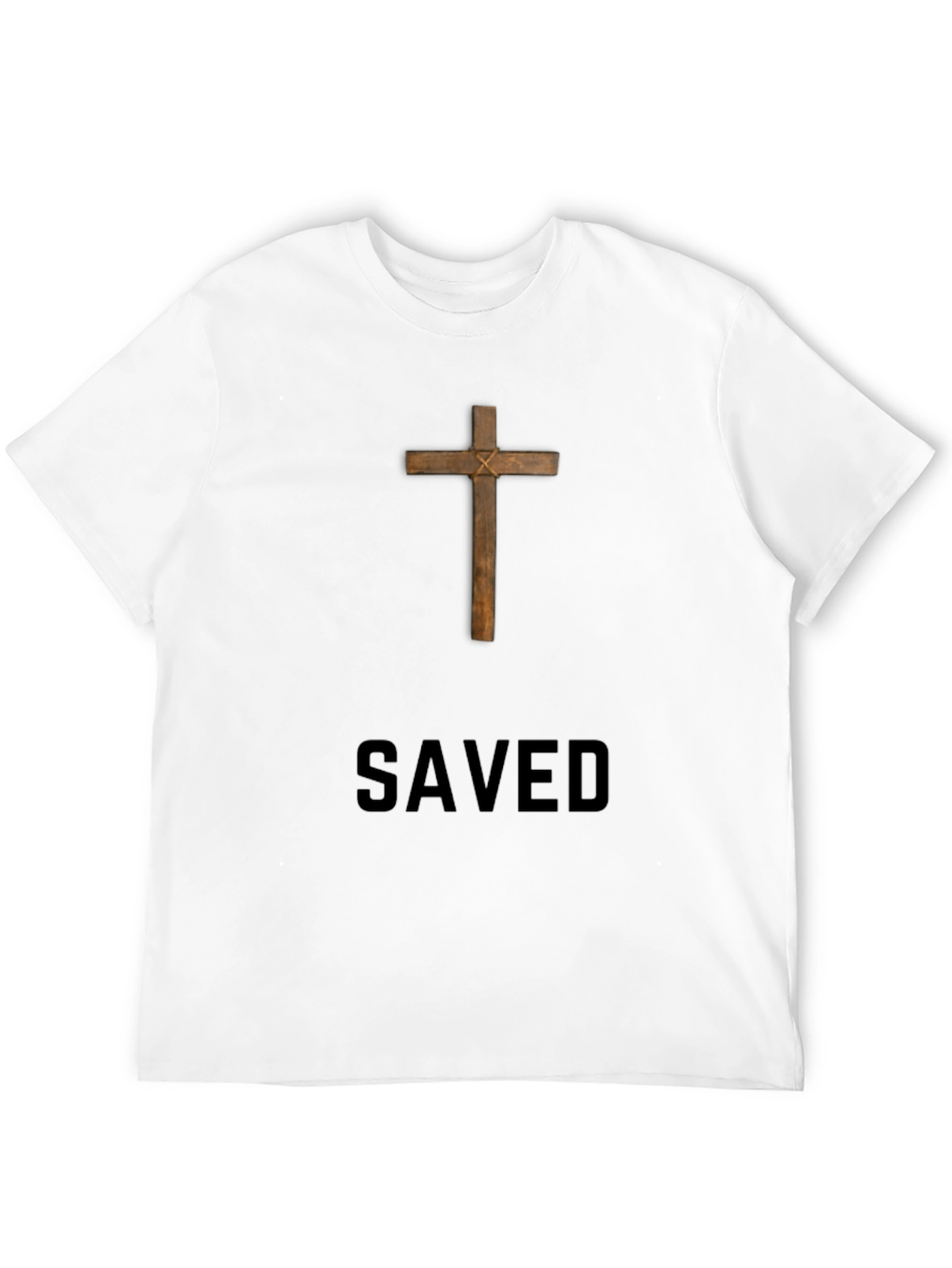 Saved Cross Graphic Tee - Religious T-Shirt
