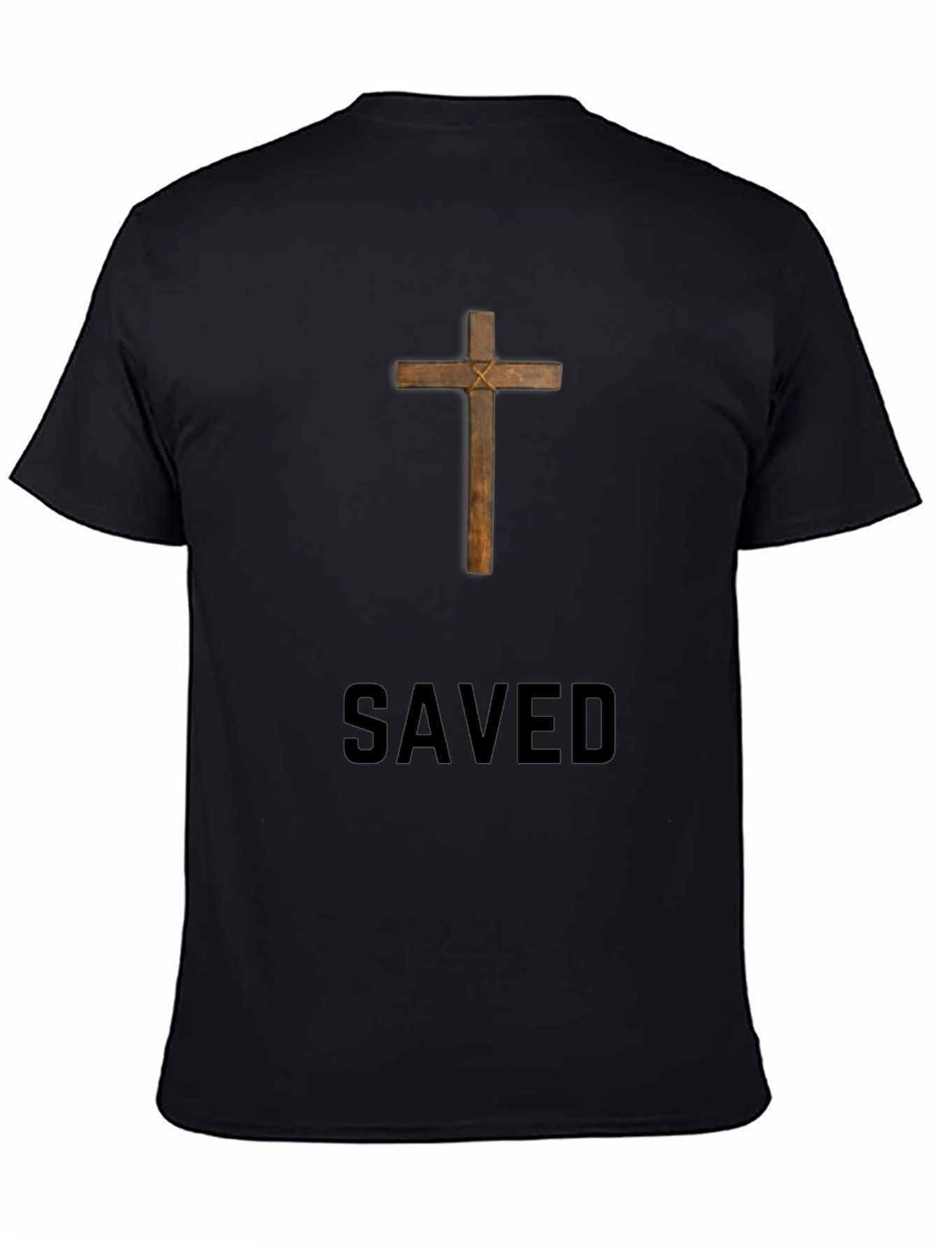 Saved Cross Graphic Tee - Religious T-Shirt
