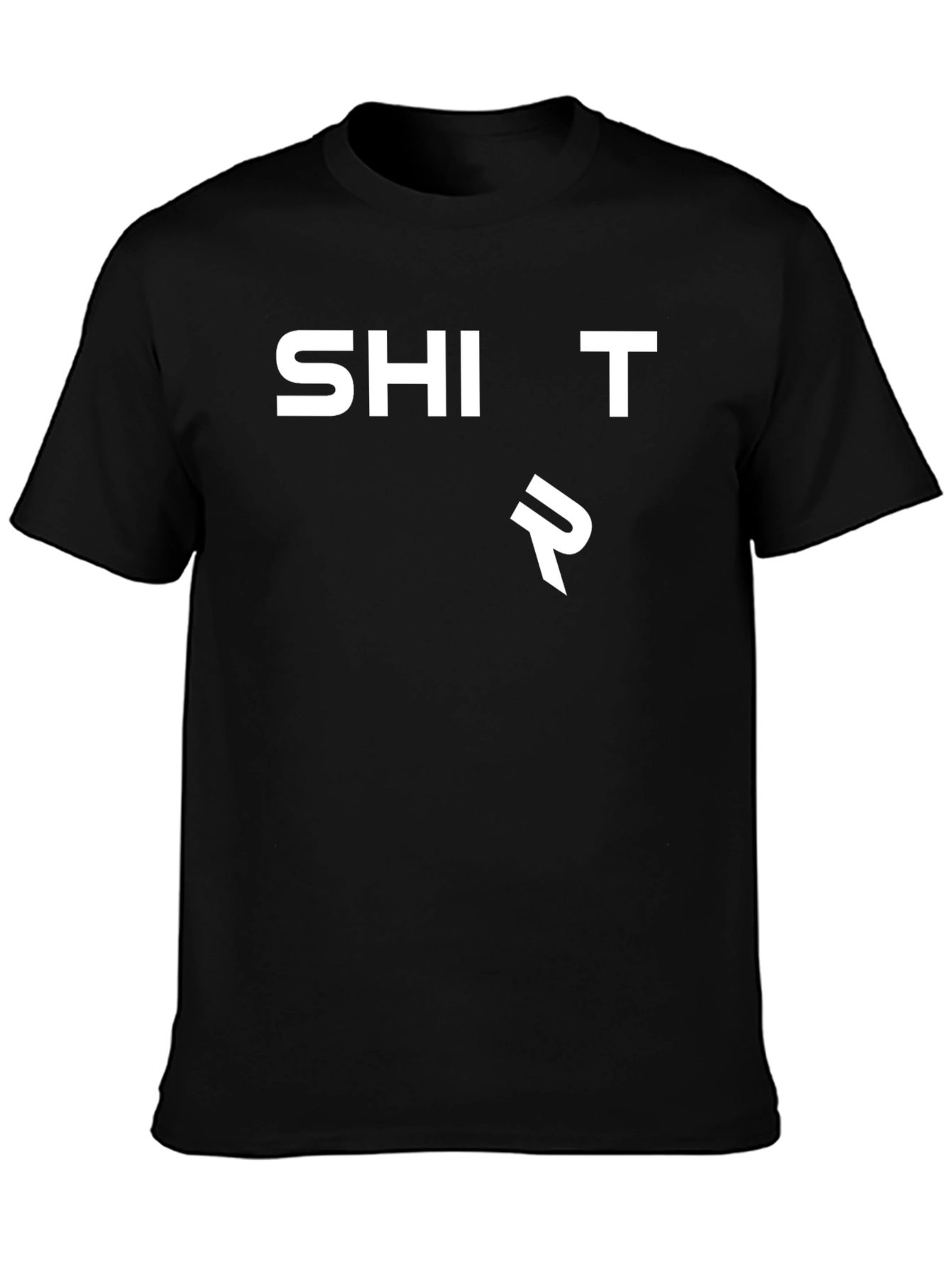 SHI T R Black Graphic Tee