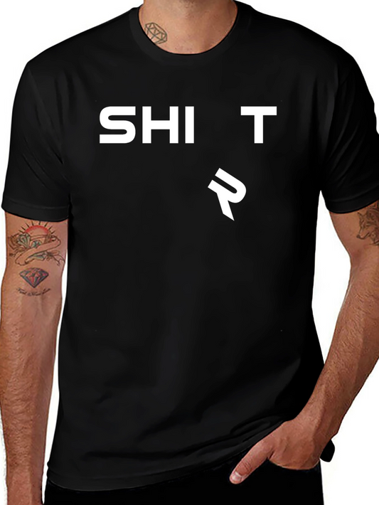 SHI T R Black Graphic Tee