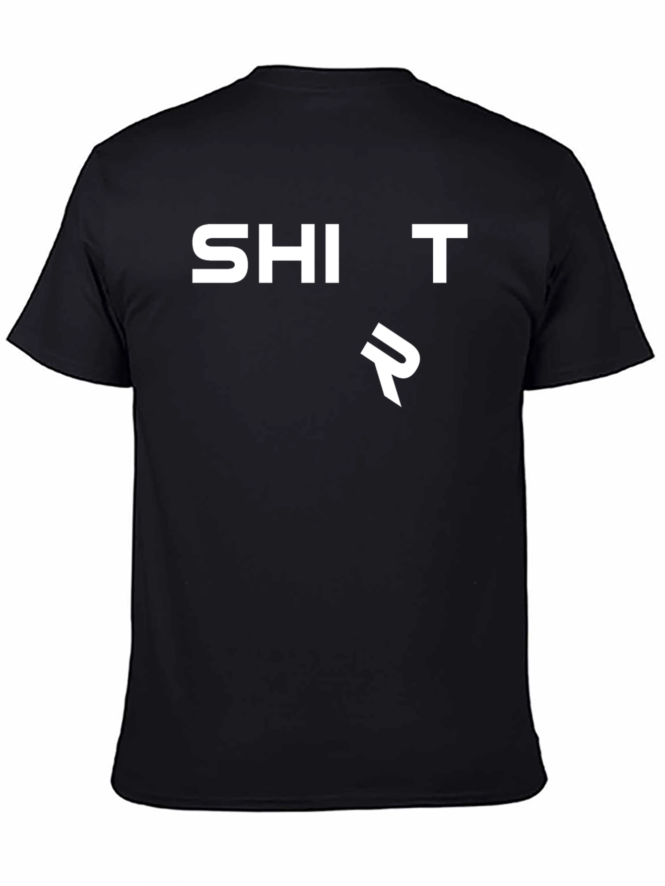 SHI T R Black Graphic Tee