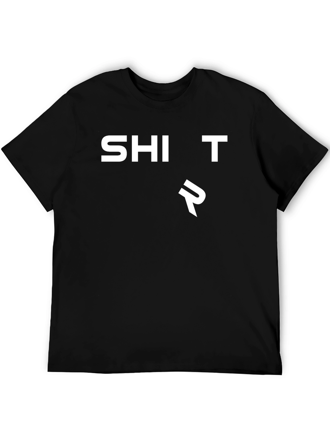 SHI T R Black Graphic Tee