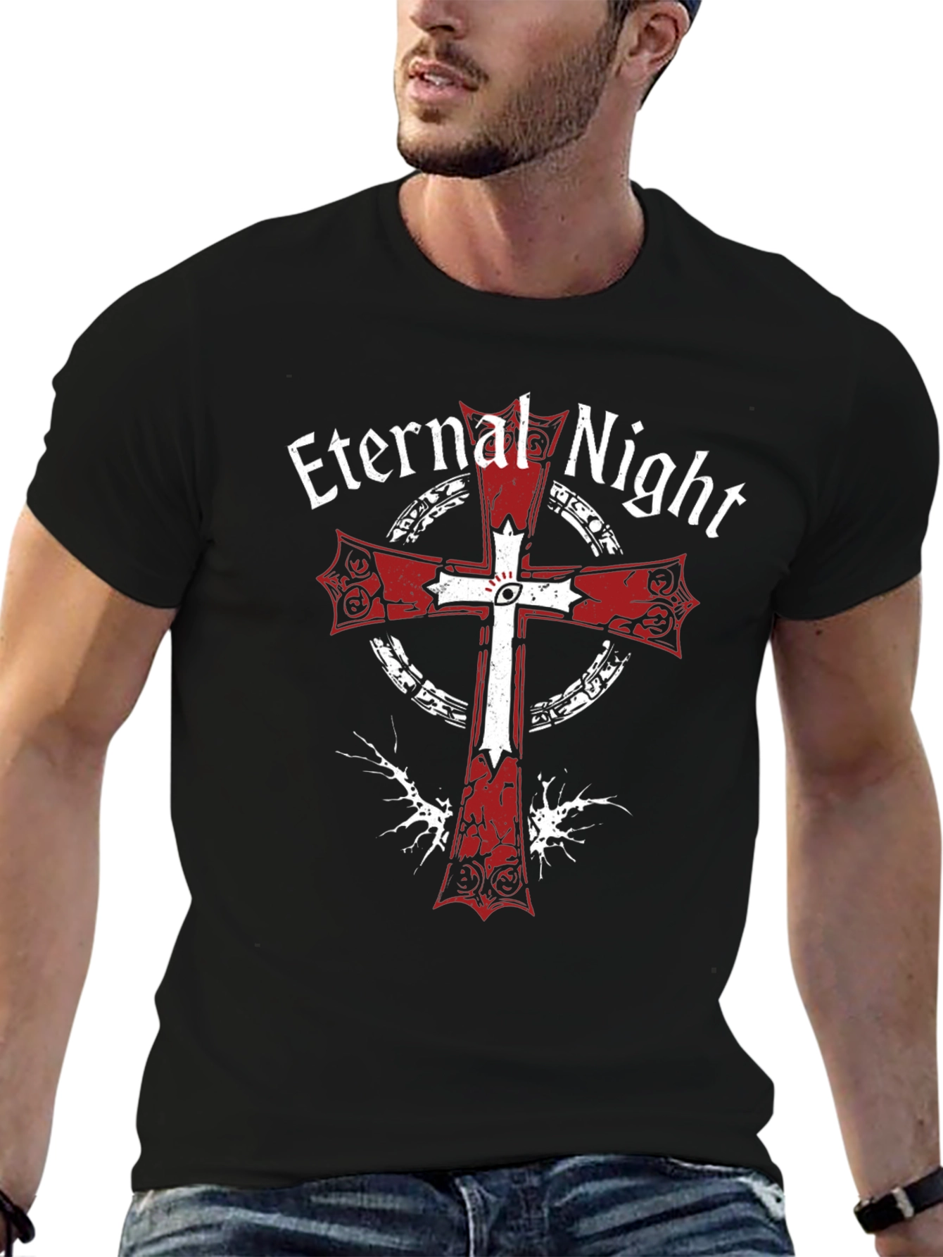 Eternal Night Templar T-Shirt - Gothic Design