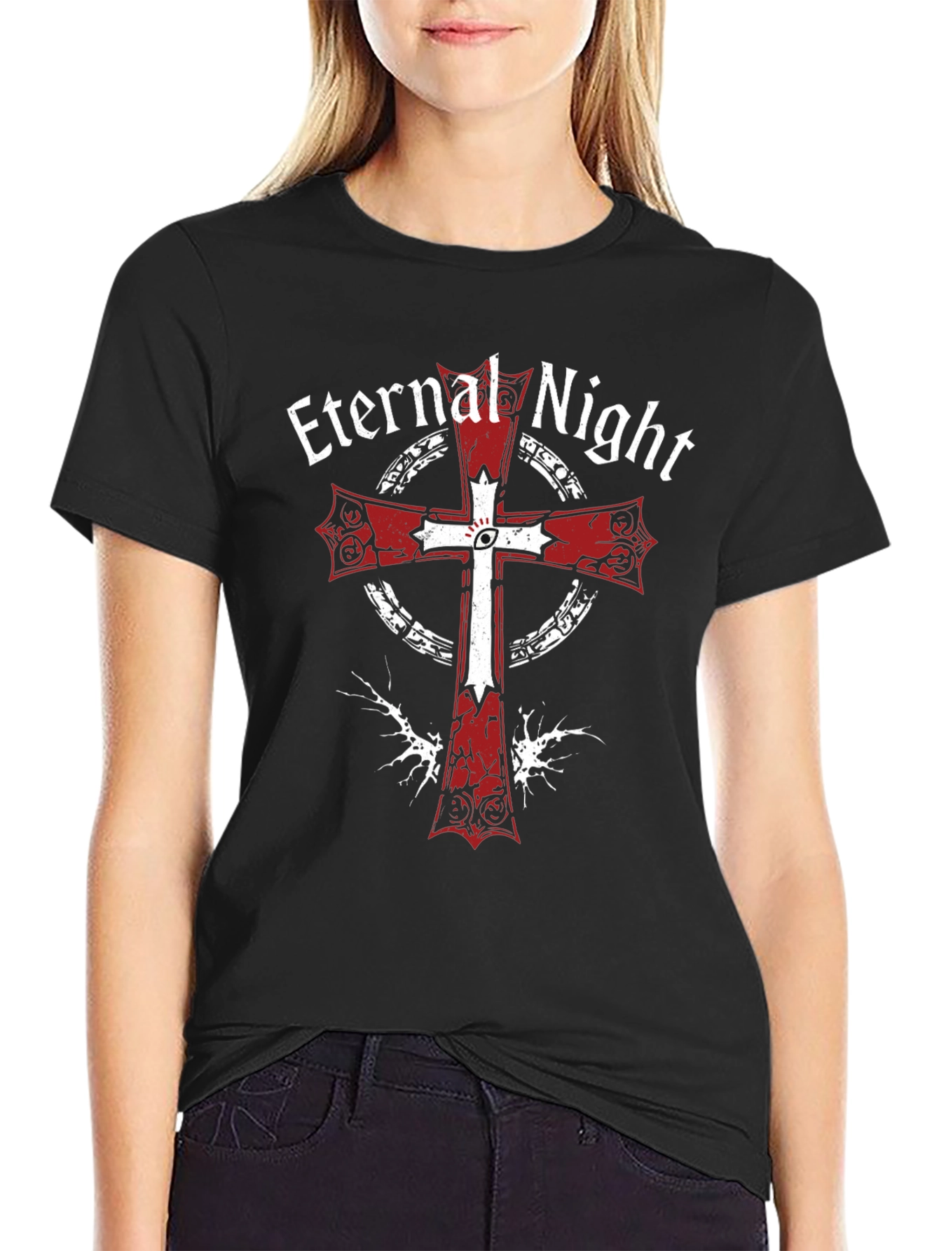 Eternal Night Templar T-Shirt - Gothic Design
