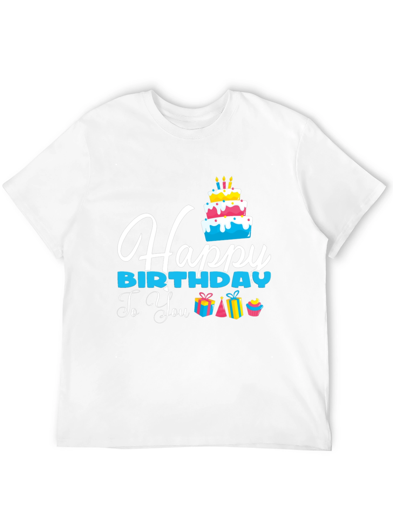 Happy Birthday Graphic T-Shirt - Black