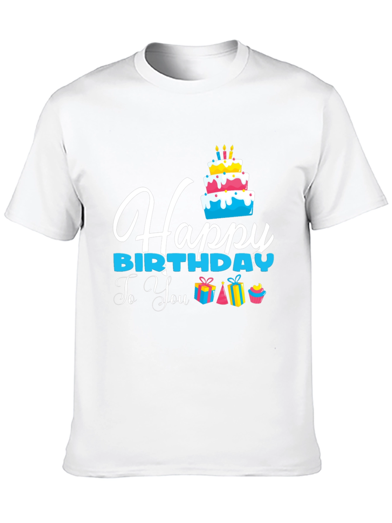 Happy Birthday Graphic T-Shirt - Black