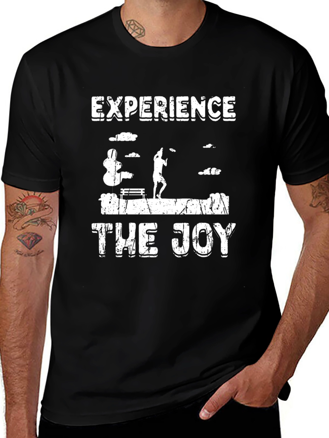 Experience The Joy Graphic Tee - Black