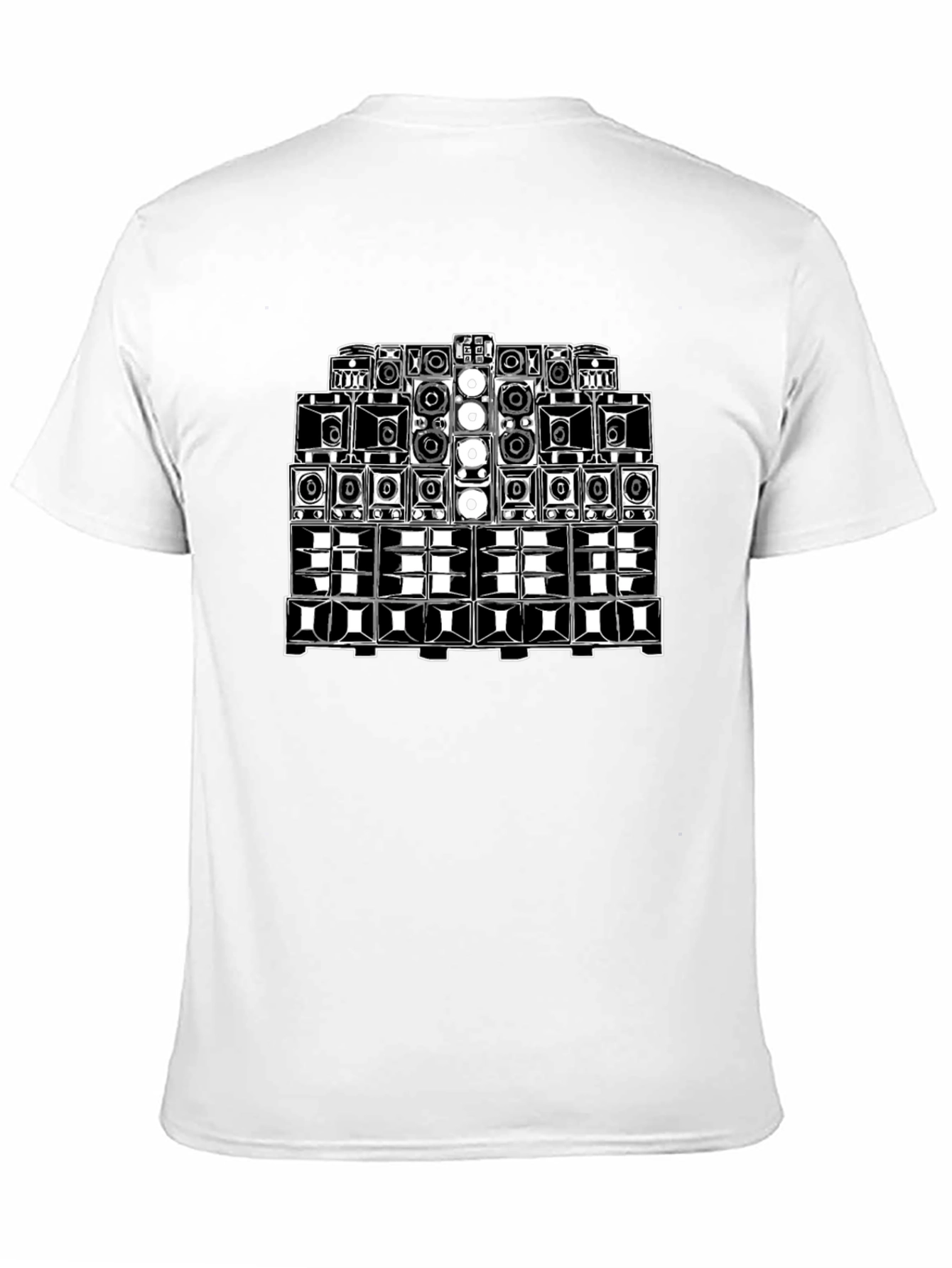 Speaker Stack Black T-Shirt - Sound System Design