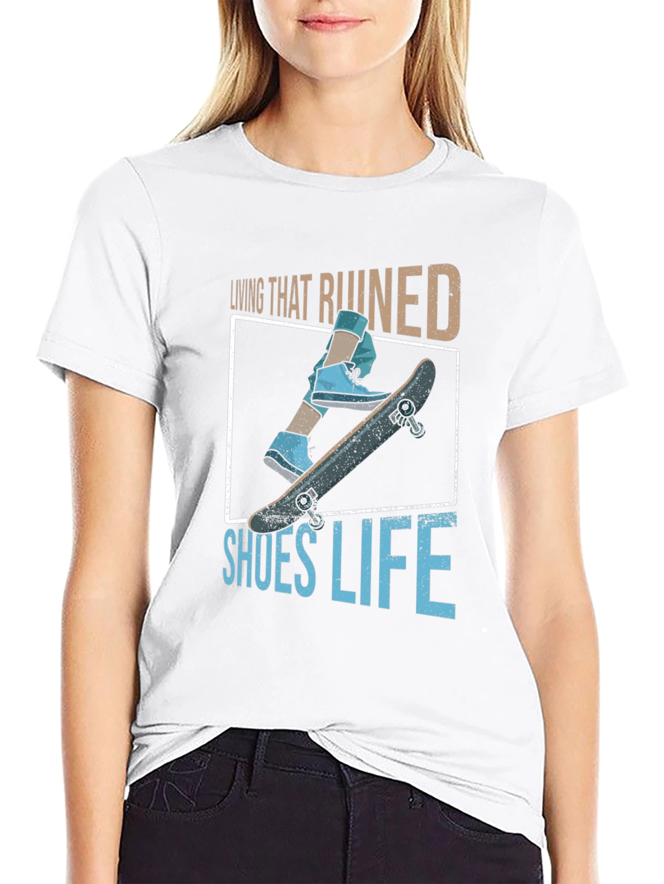 Living That Ruined Shoes Life Graphic Tee