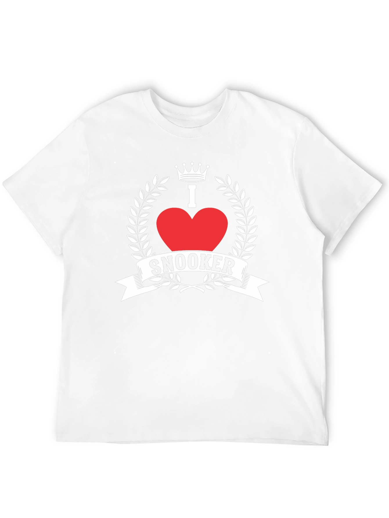 I Love Snooker Graphic Tee - Black