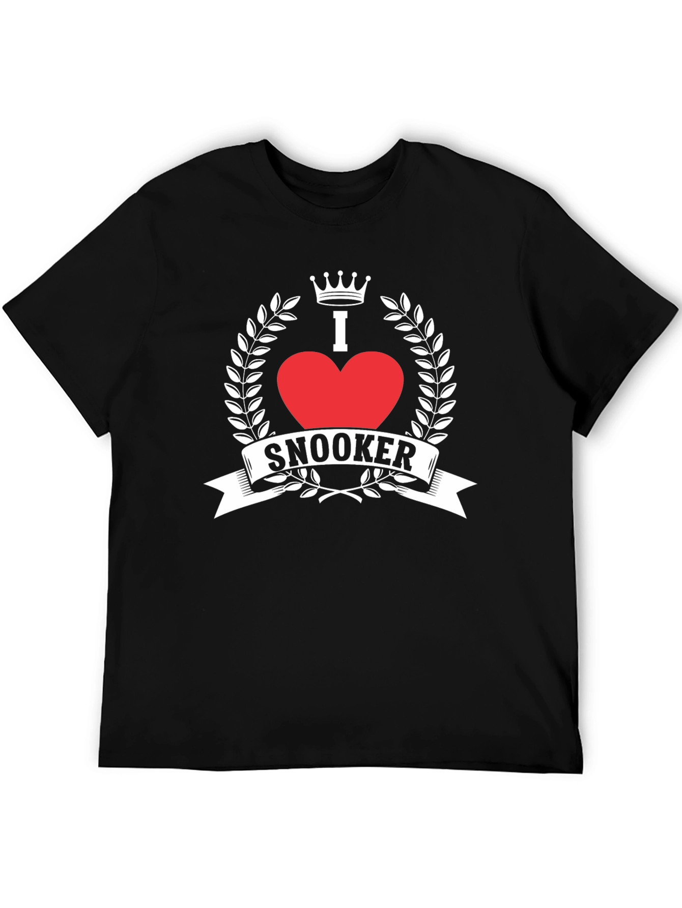 I Love Snooker Graphic Tee - Black