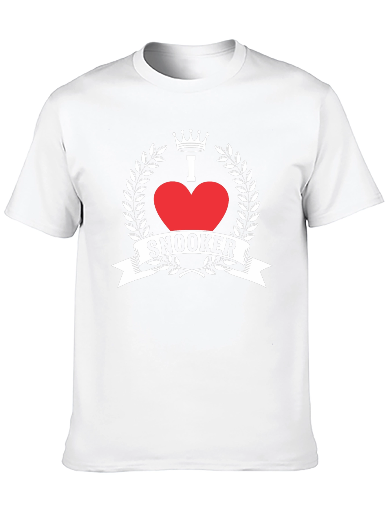 I Love Snooker Graphic Tee - Black