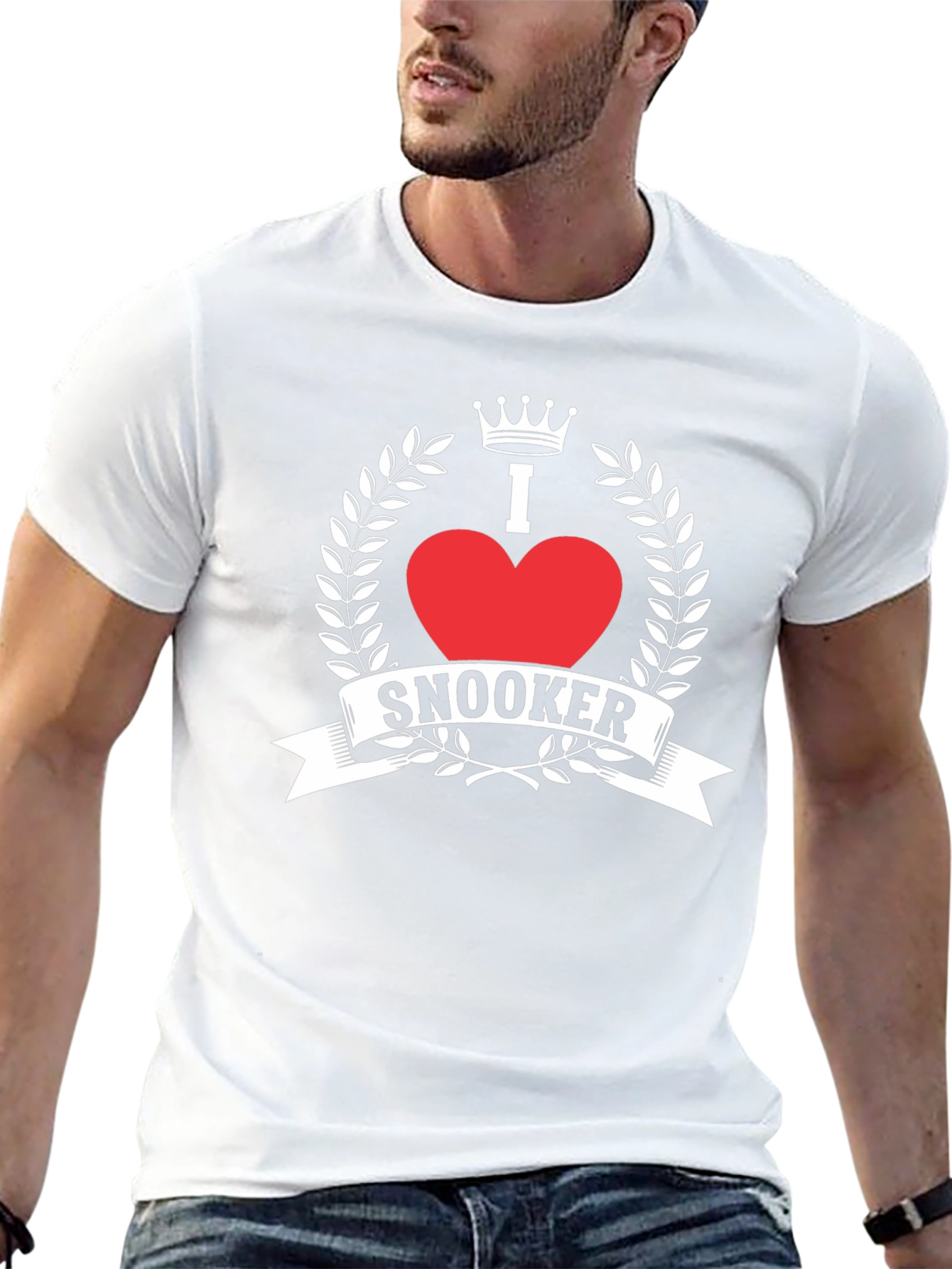 I Love Snooker Graphic Tee - Black