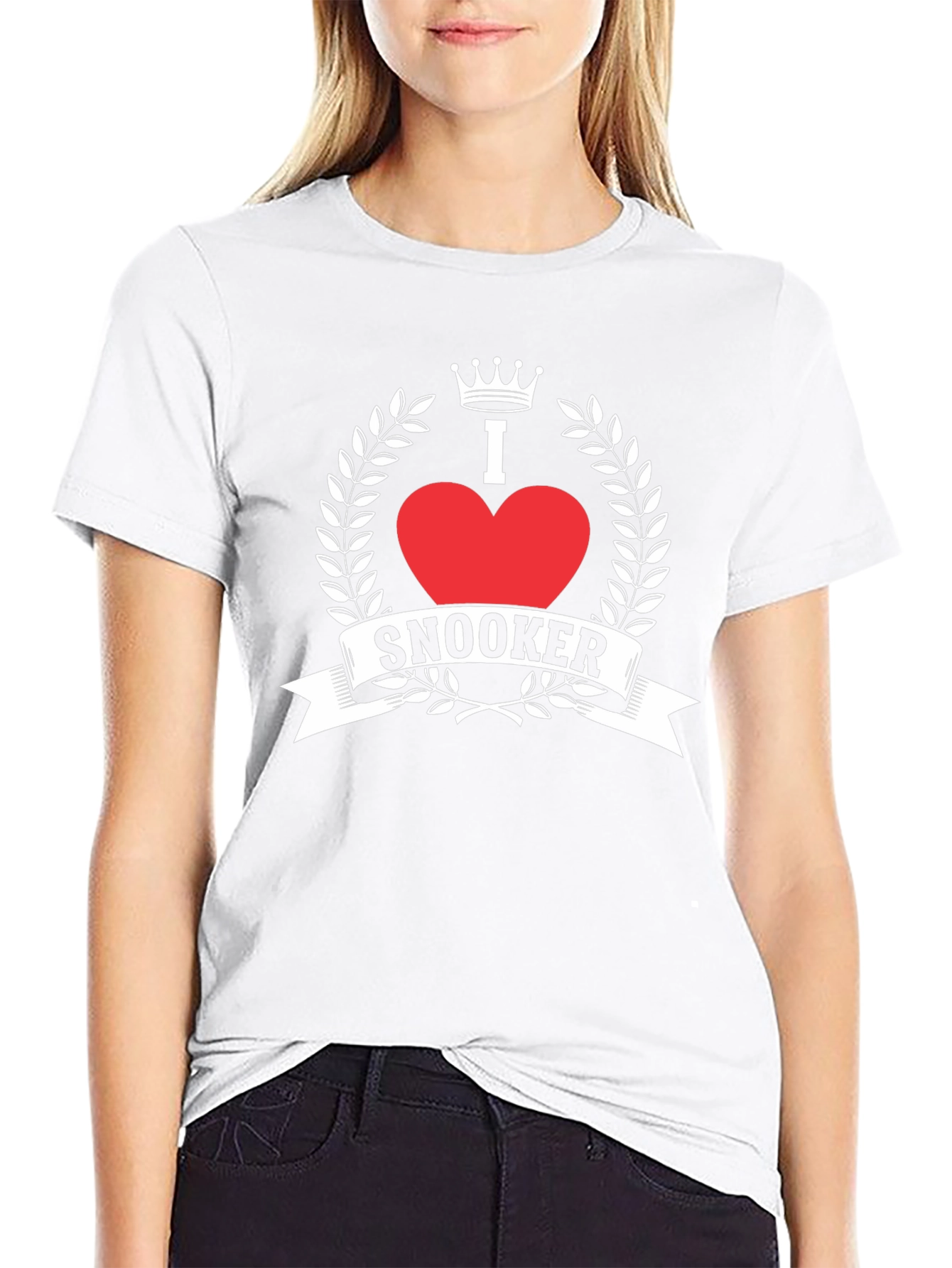 I Love Snooker Graphic Tee - Black