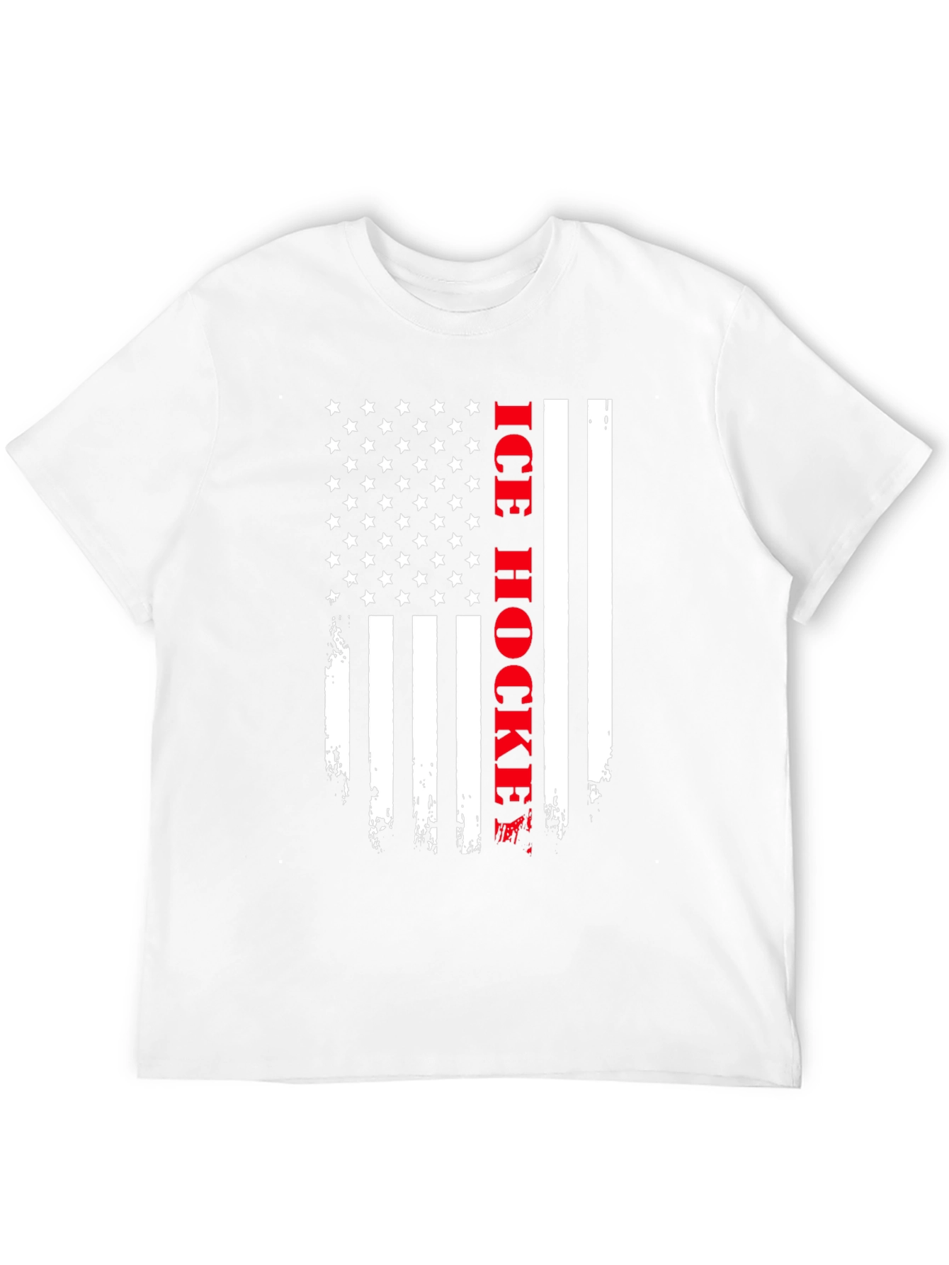 American Flag Ice Hockey T-Shirt