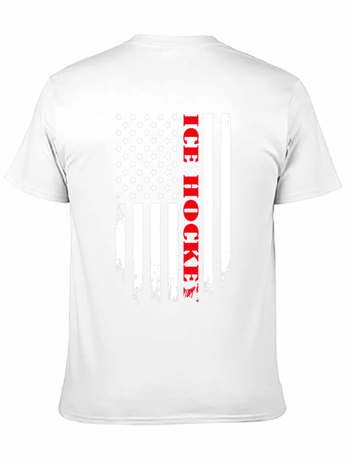 American Flag Ice Hockey T-Shirt