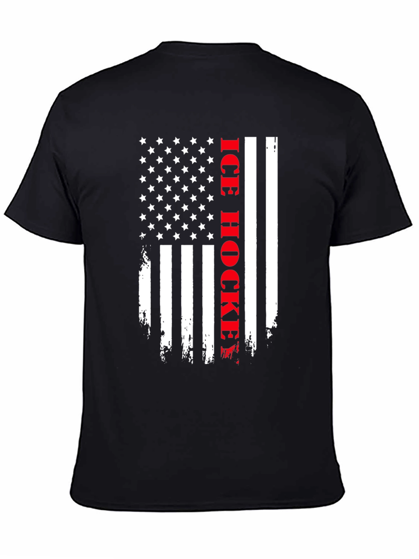 American Flag Ice Hockey T-Shirt