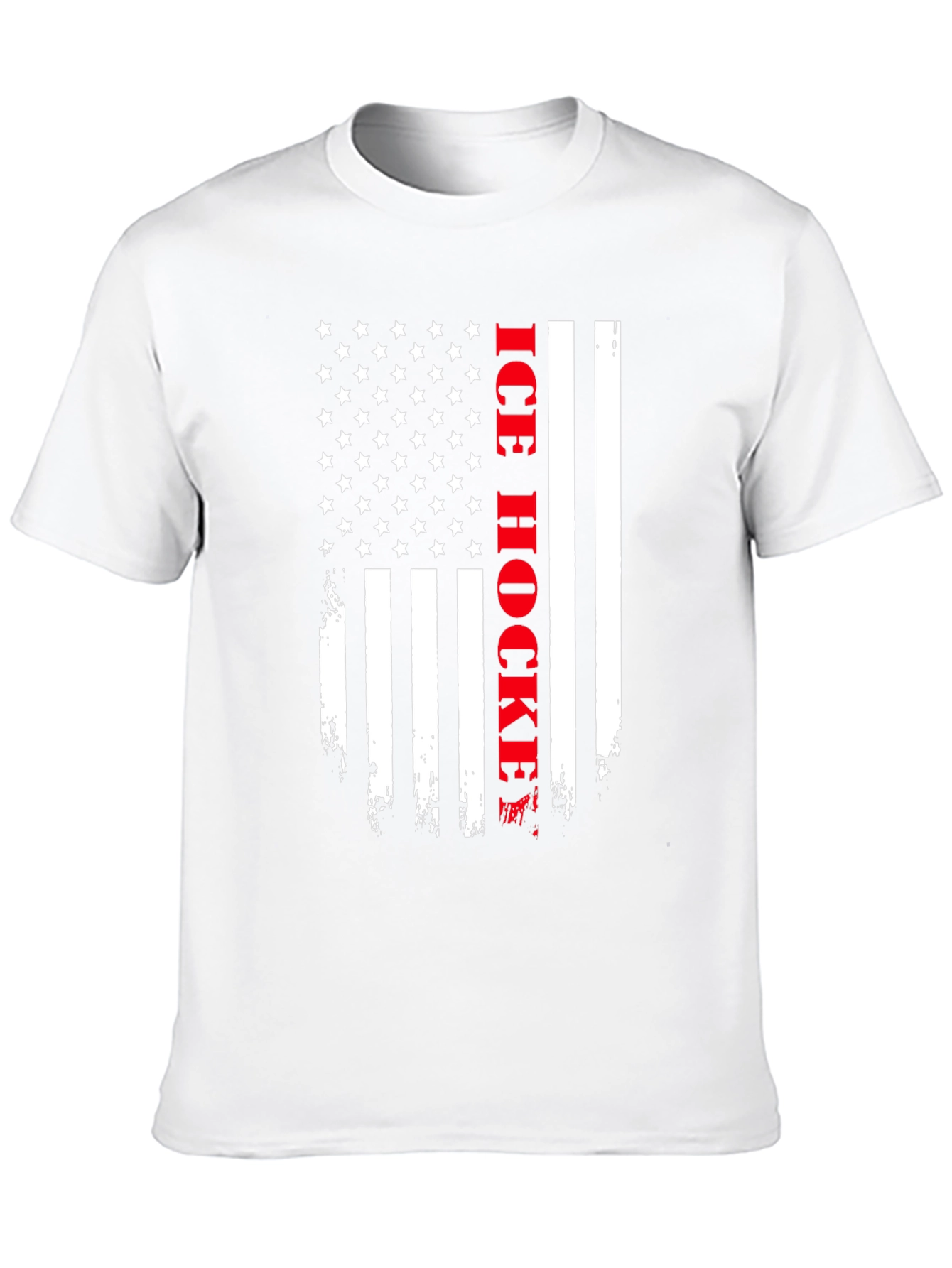 American Flag Ice Hockey T-Shirt