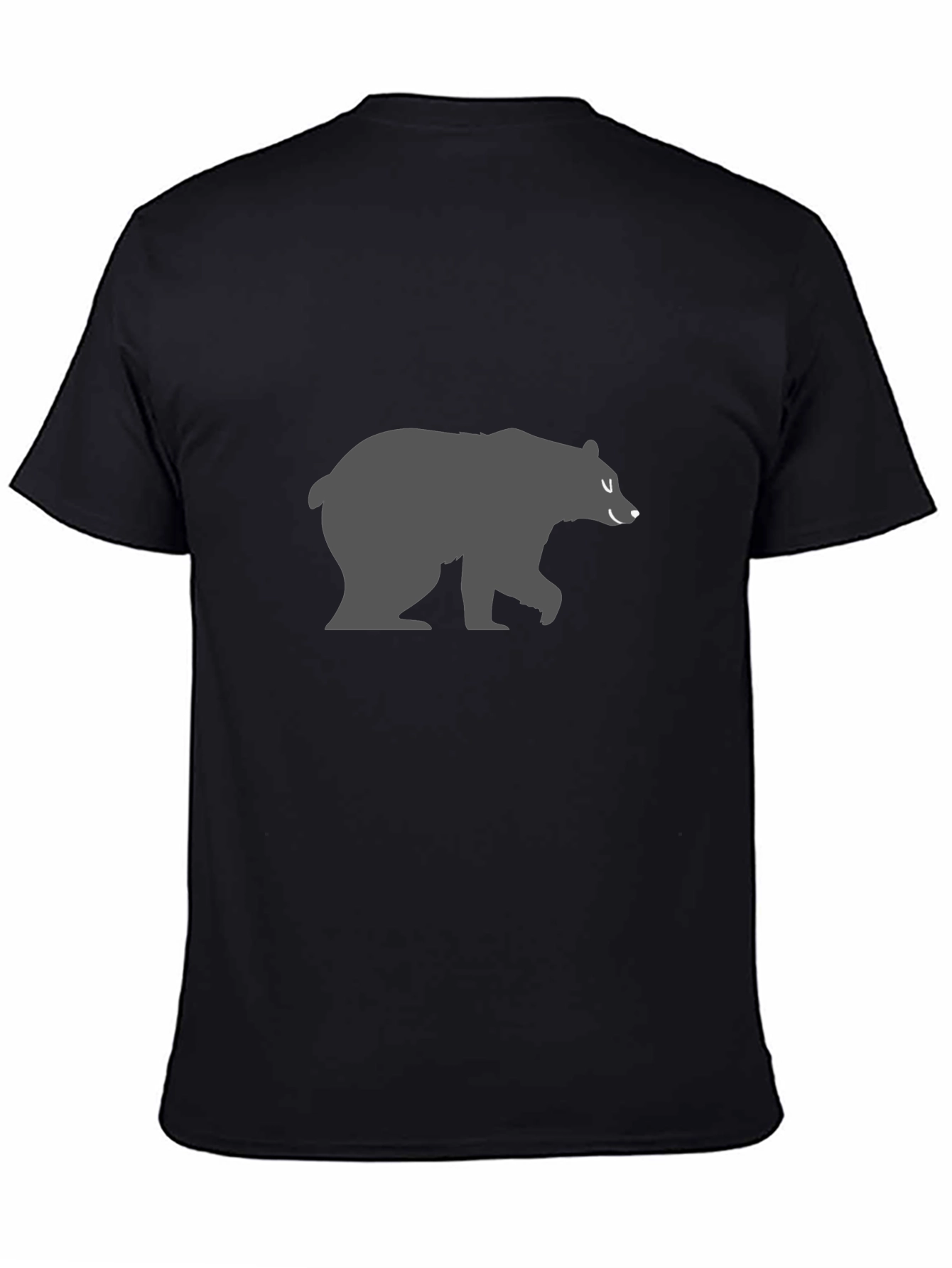 Mens Black Bear Graphic T-Shirt