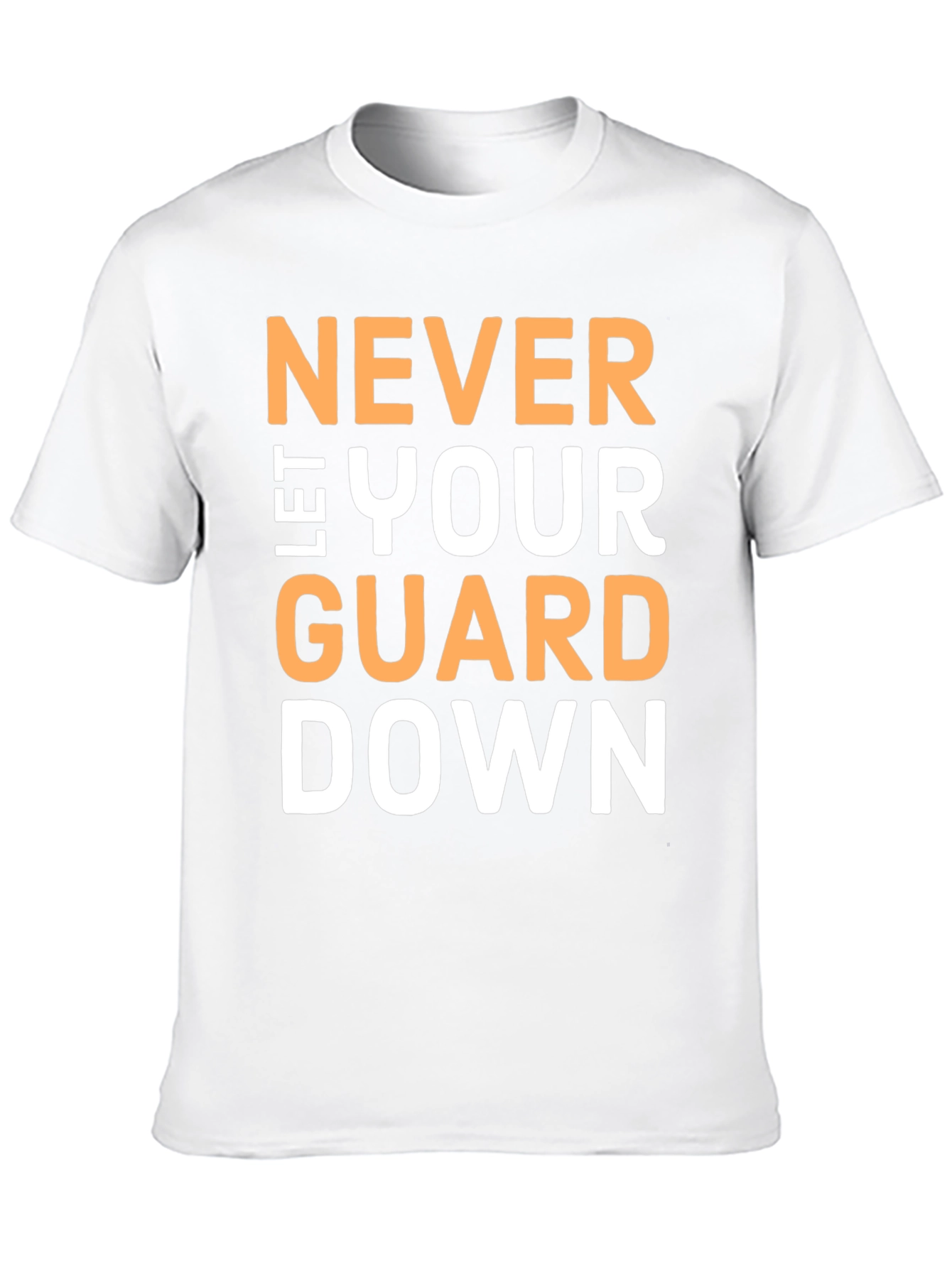 Never Let Your Guard Down Black T-Shirt