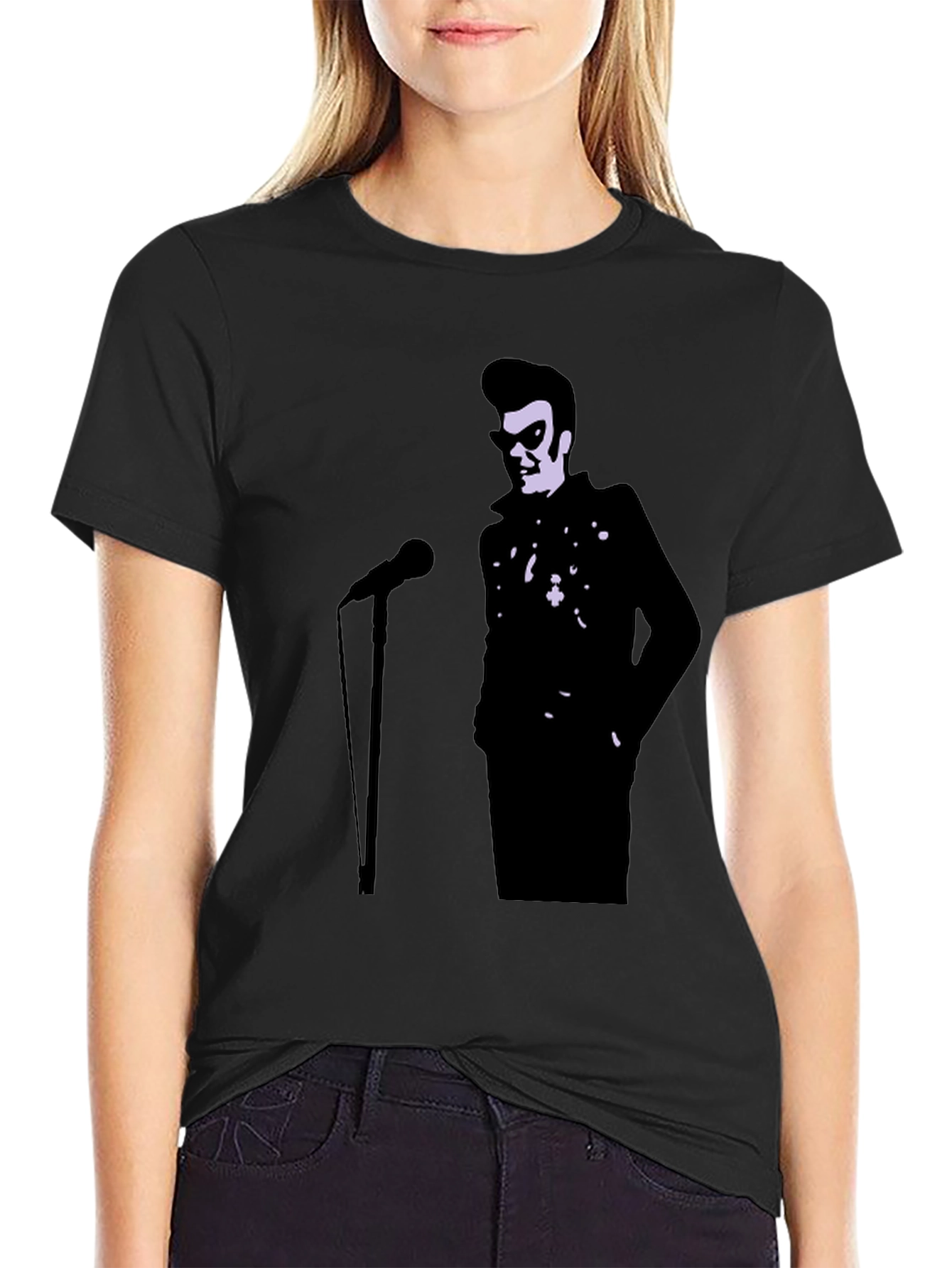 Retro Rocker T-Shirt - Black
