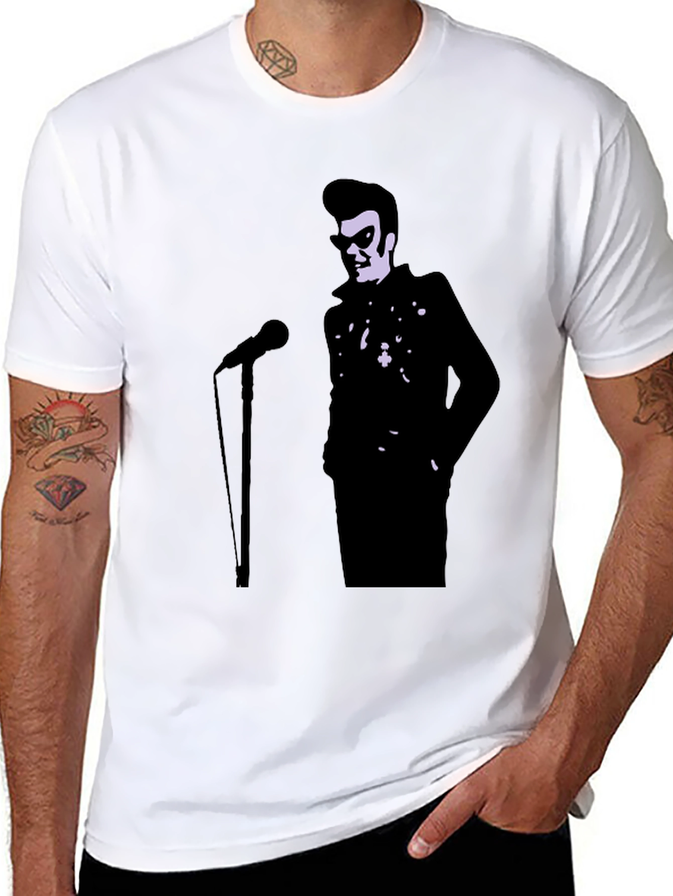 Retro Rocker T-Shirt - Black