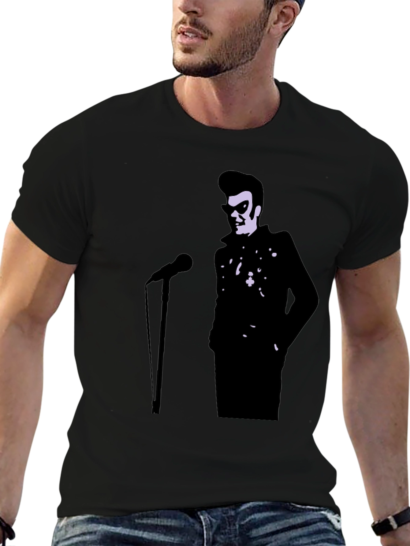 Retro Rocker T-Shirt - Black