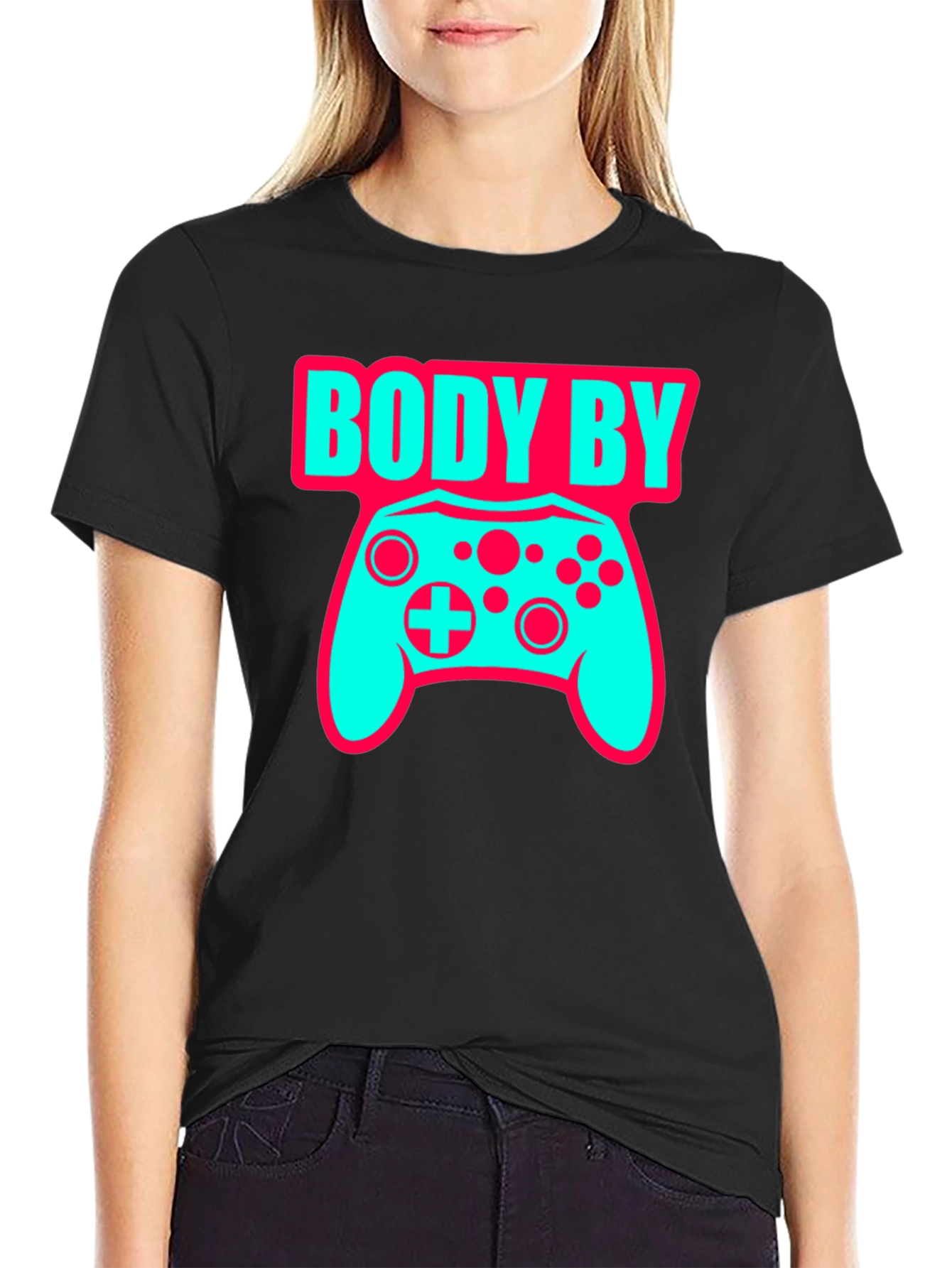 Body By Video Games Funny Gamer T-Shirt