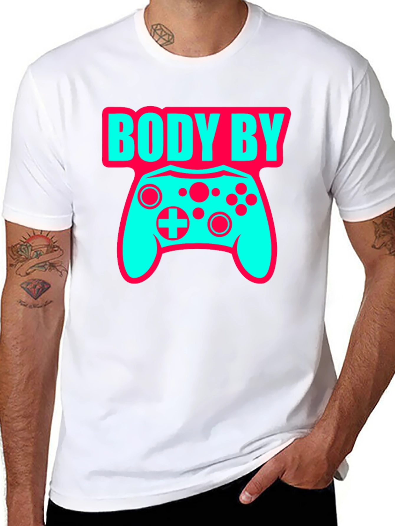 Body By Video Games Funny Gamer T-Shirt