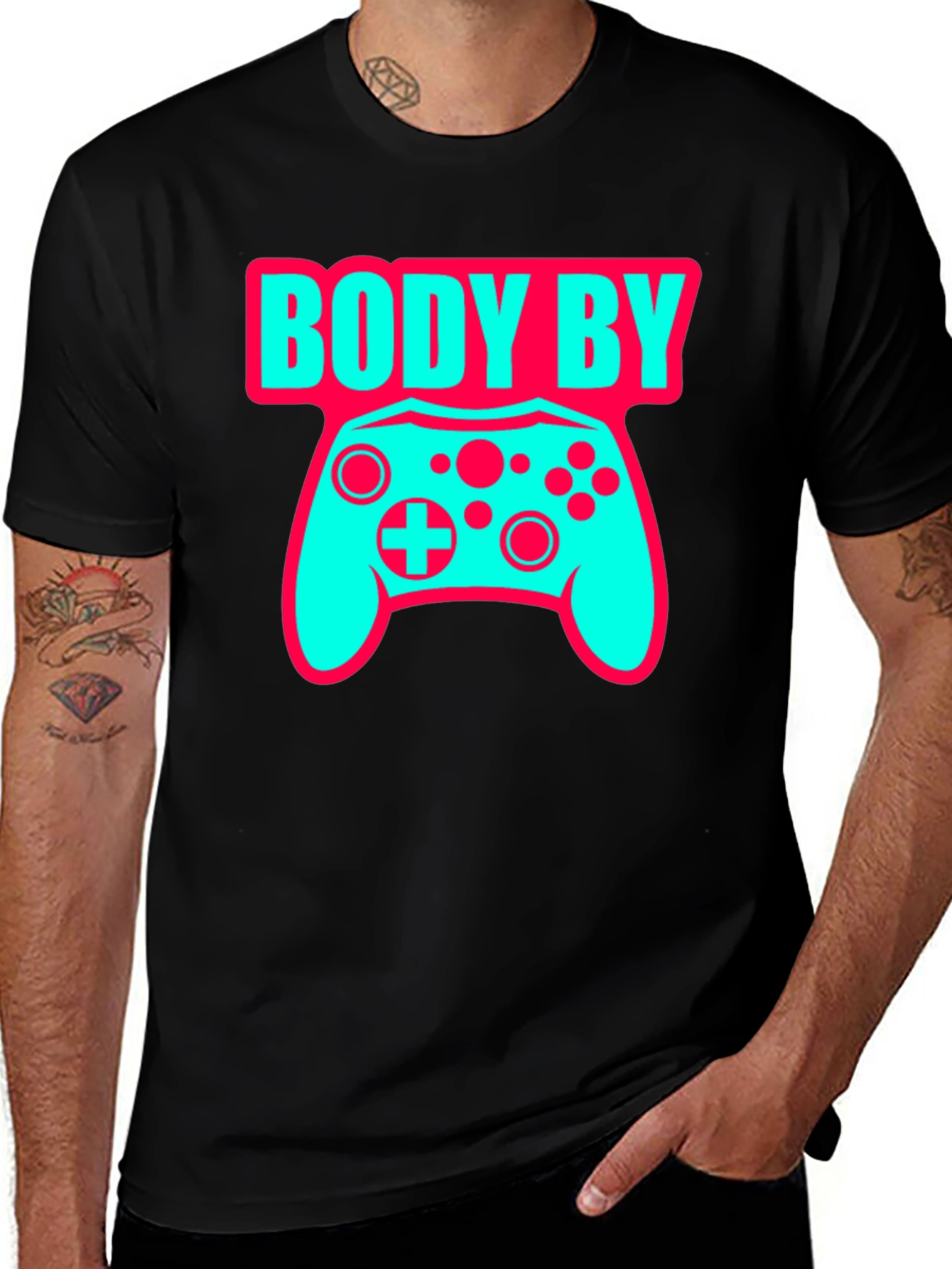 Body By Video Games Funny Gamer T-Shirt