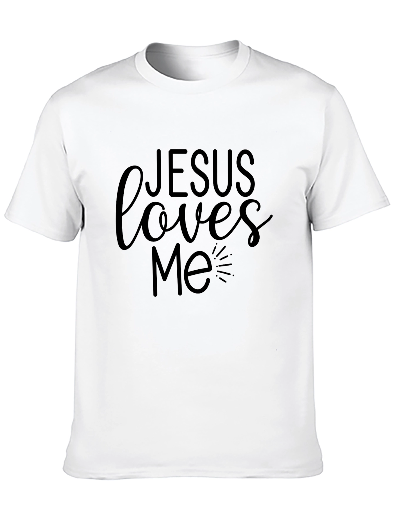 Jesus Loves Me Black Graphic Tee