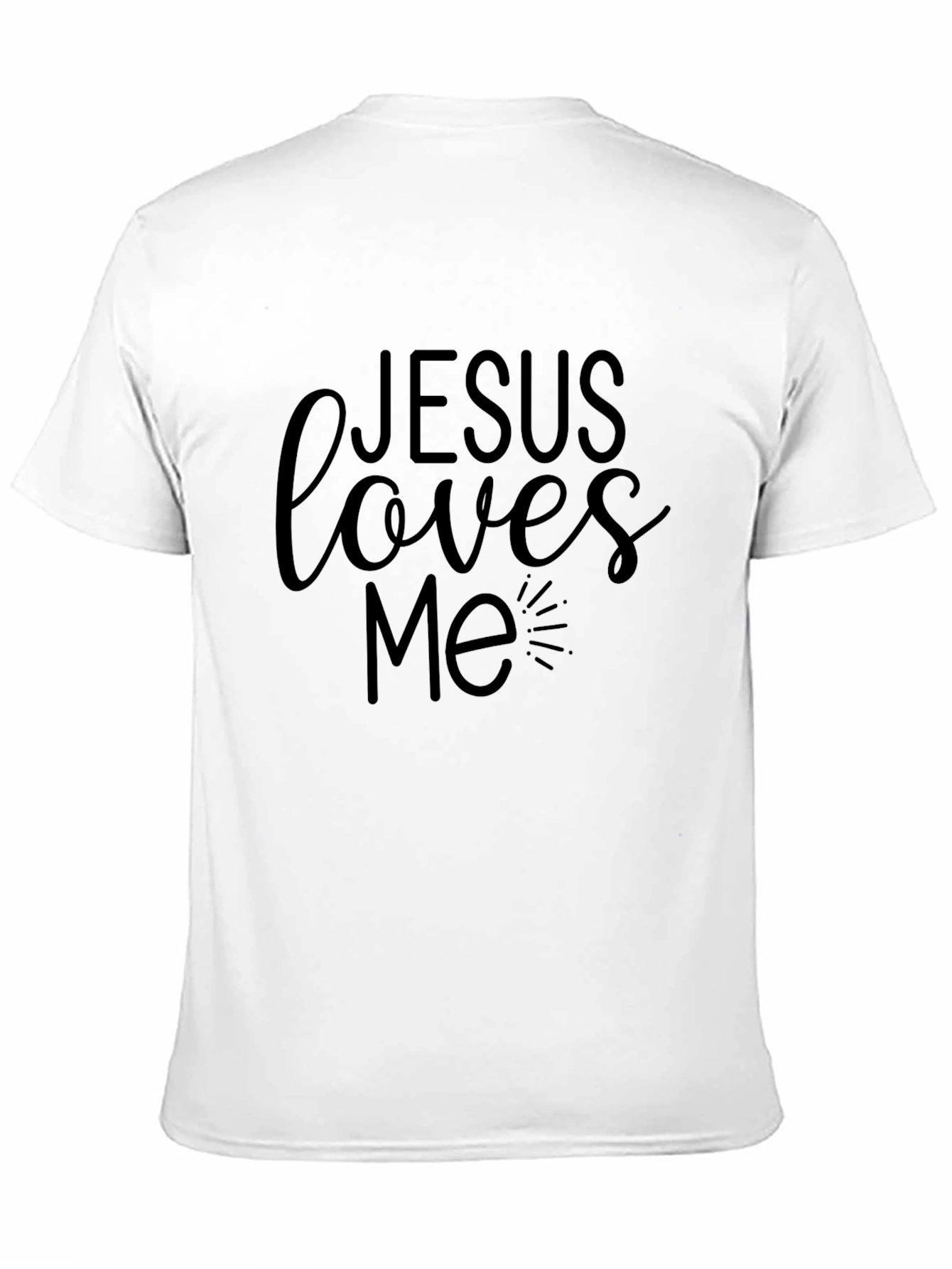 Jesus Loves Me Black Graphic Tee