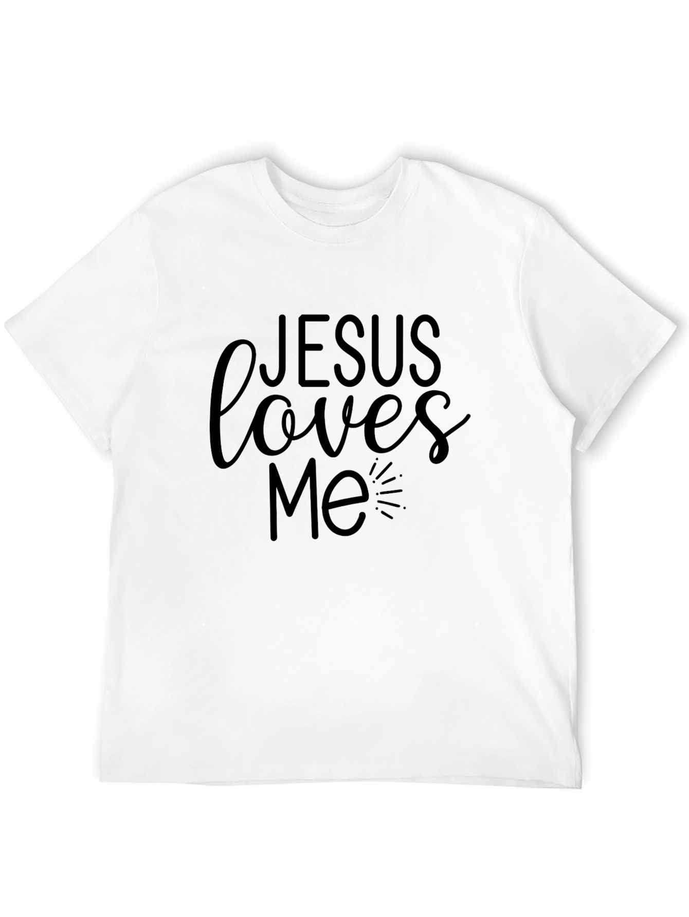Jesus Loves Me Black Graphic Tee