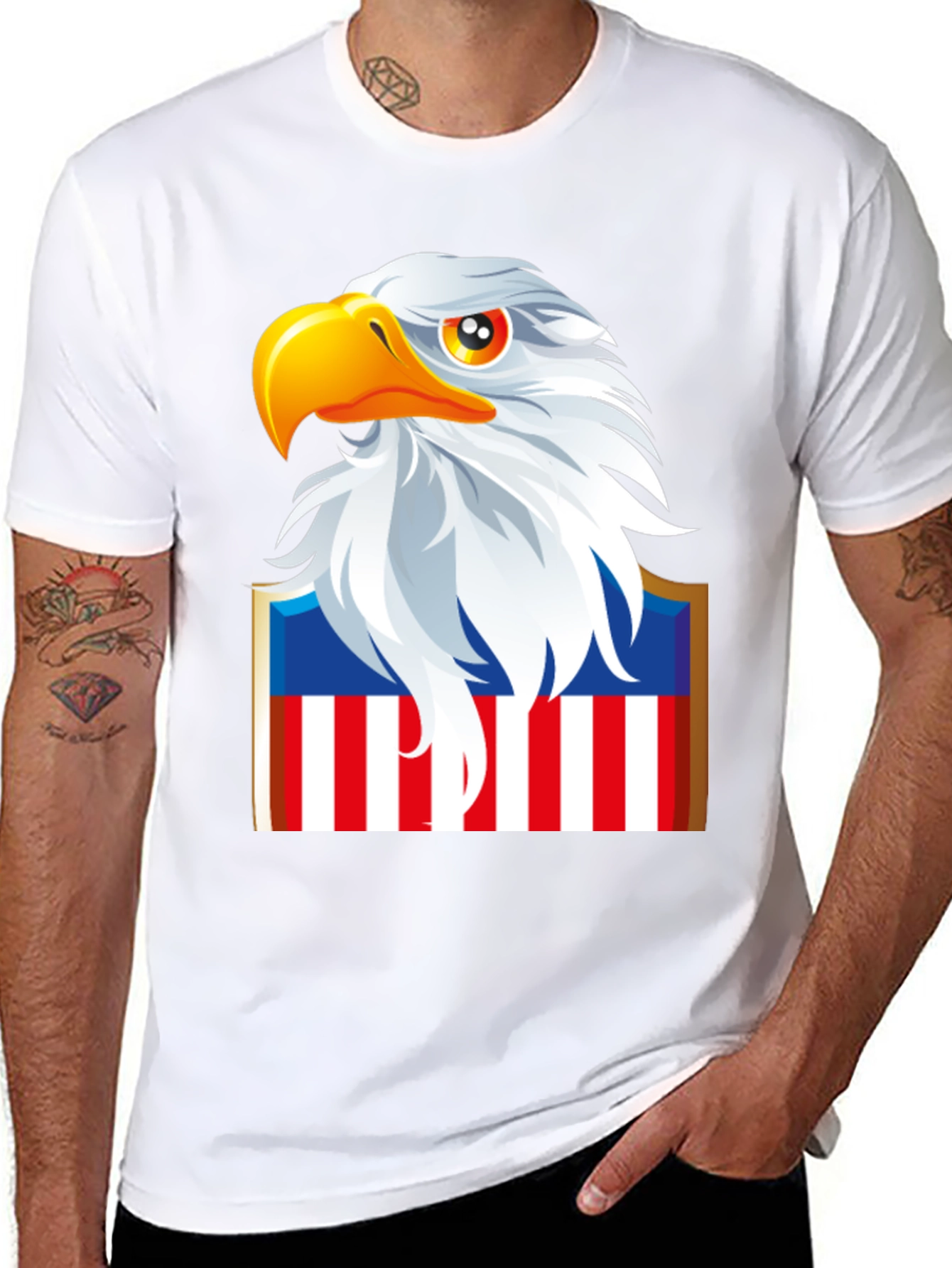 American Eagle Patriotic Graphic T-Shirt
