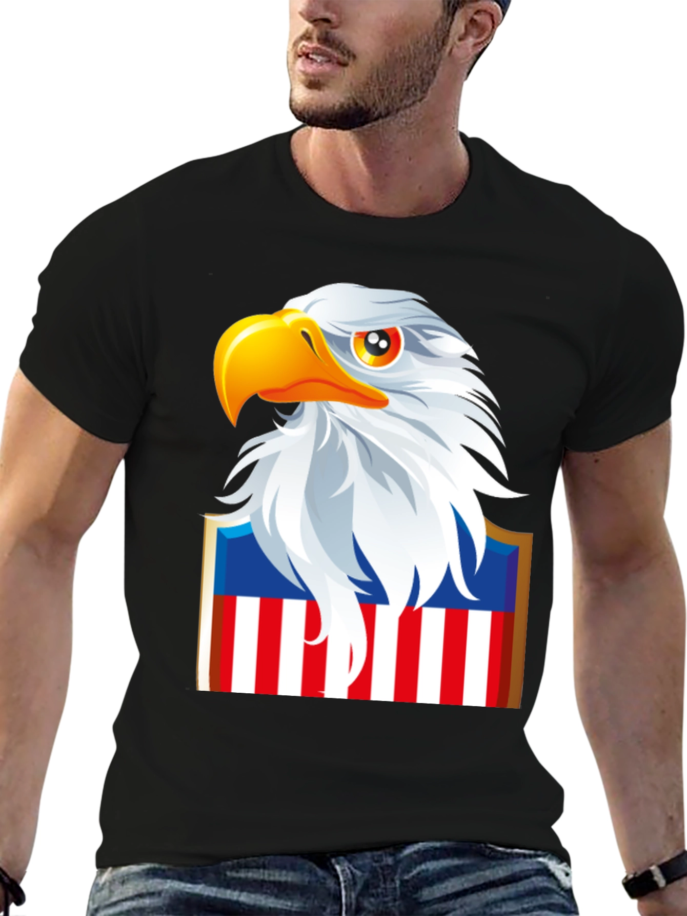 American Eagle Patriotic Graphic T-Shirt