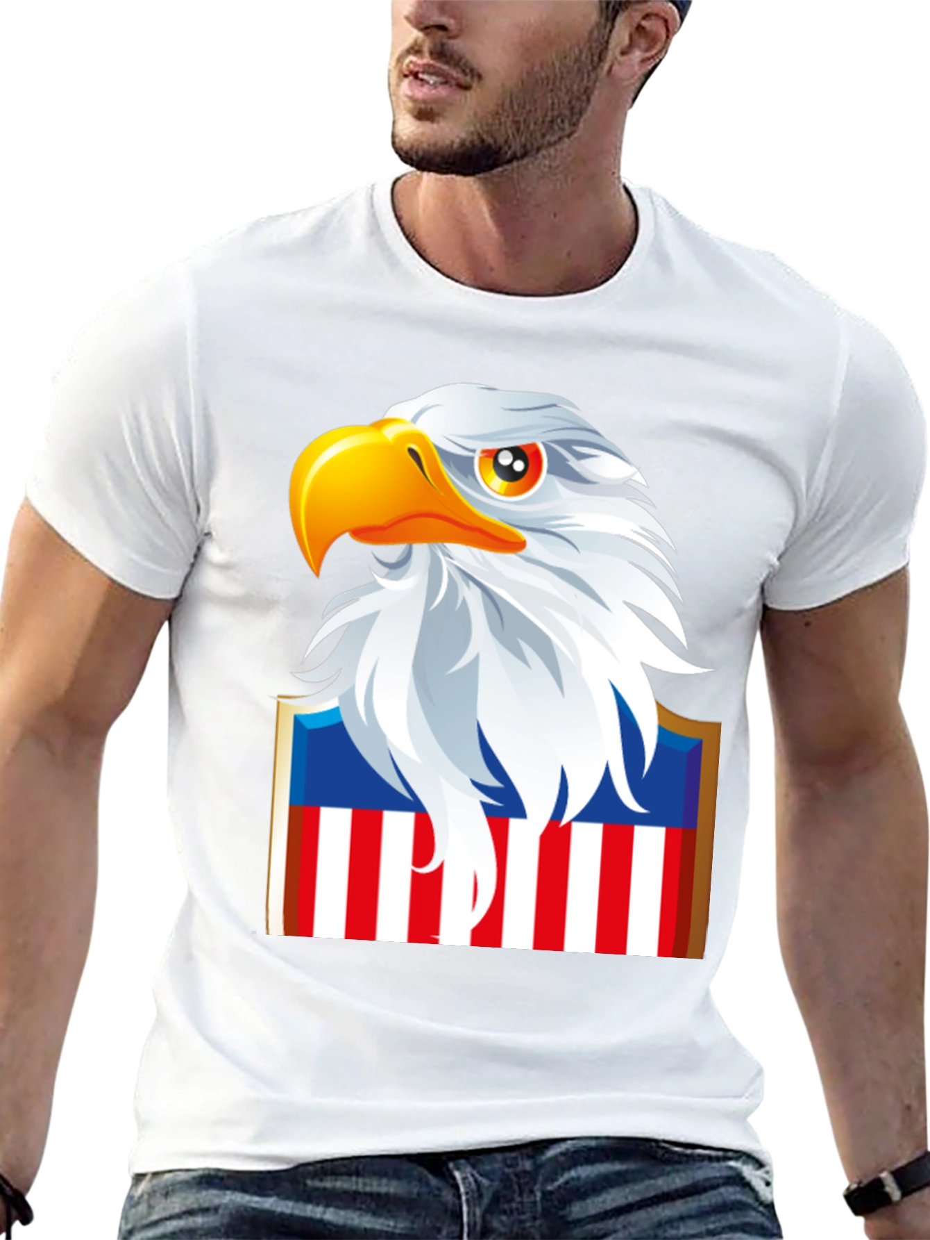 American Eagle Patriotic Graphic T-Shirt